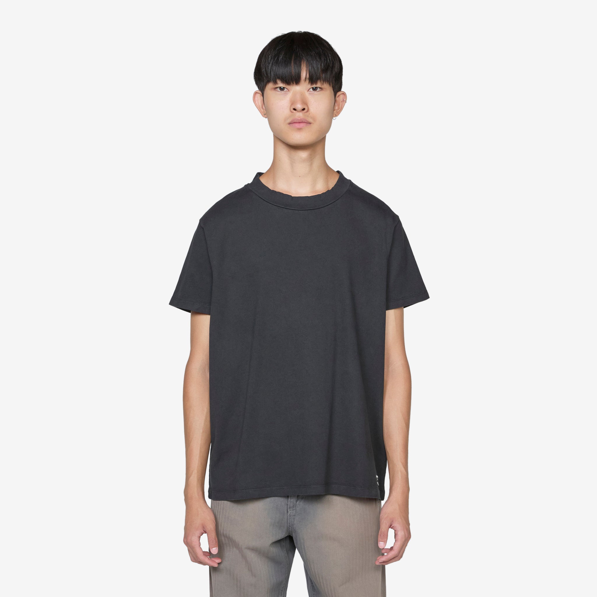 Bliss Washed Black Band Jersey T-Shirt - Soft & Comfortable Cotton Tee for Casual Wear, Street Style & Everyday Outfits