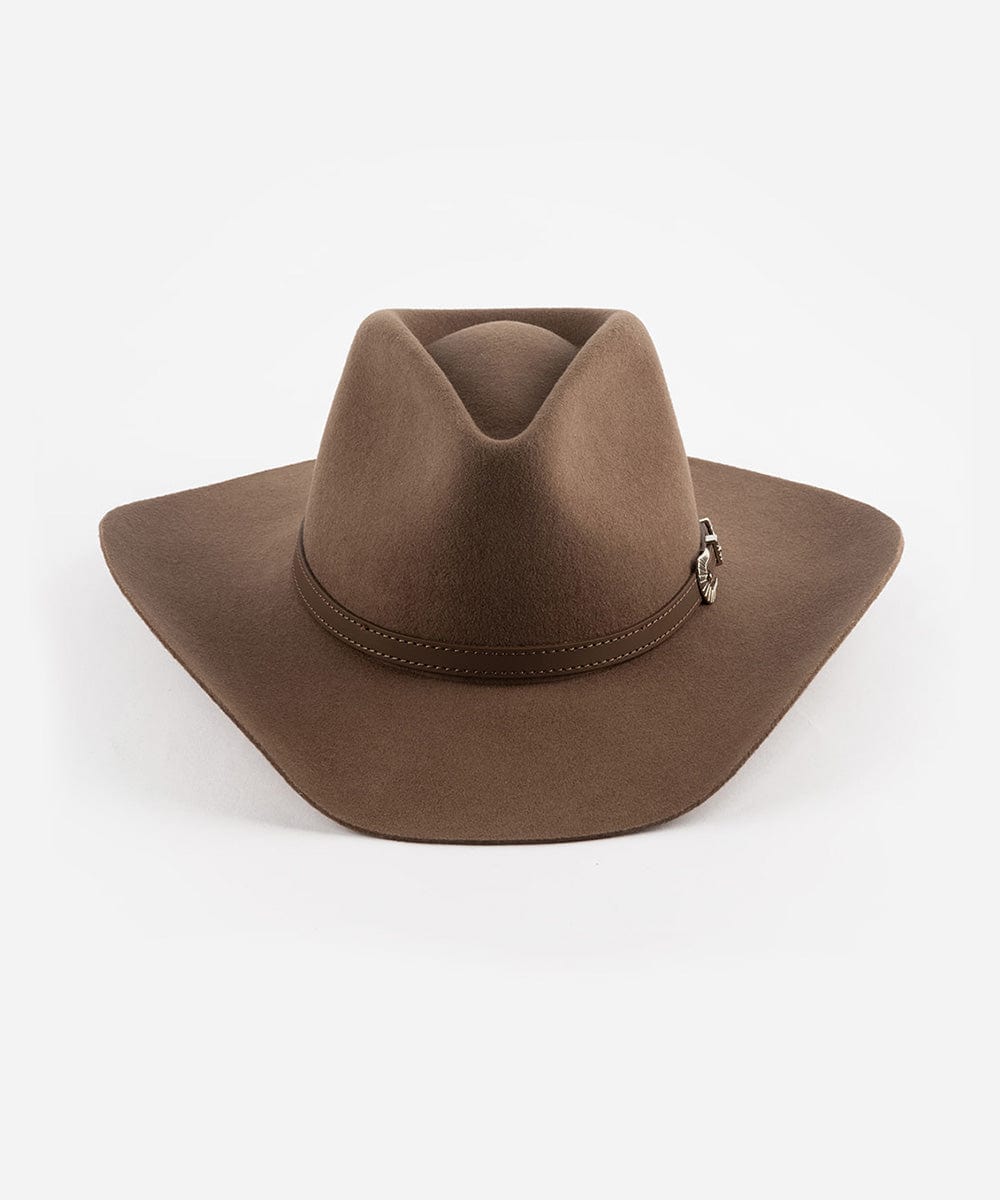 Dean Rancher Cowboy Hat for Men - Genuine Leather Western Cowboy Hat with Adjustable Chin Strap - Perfect for Rodeo, Horse Riding, and Outdoor Adventures