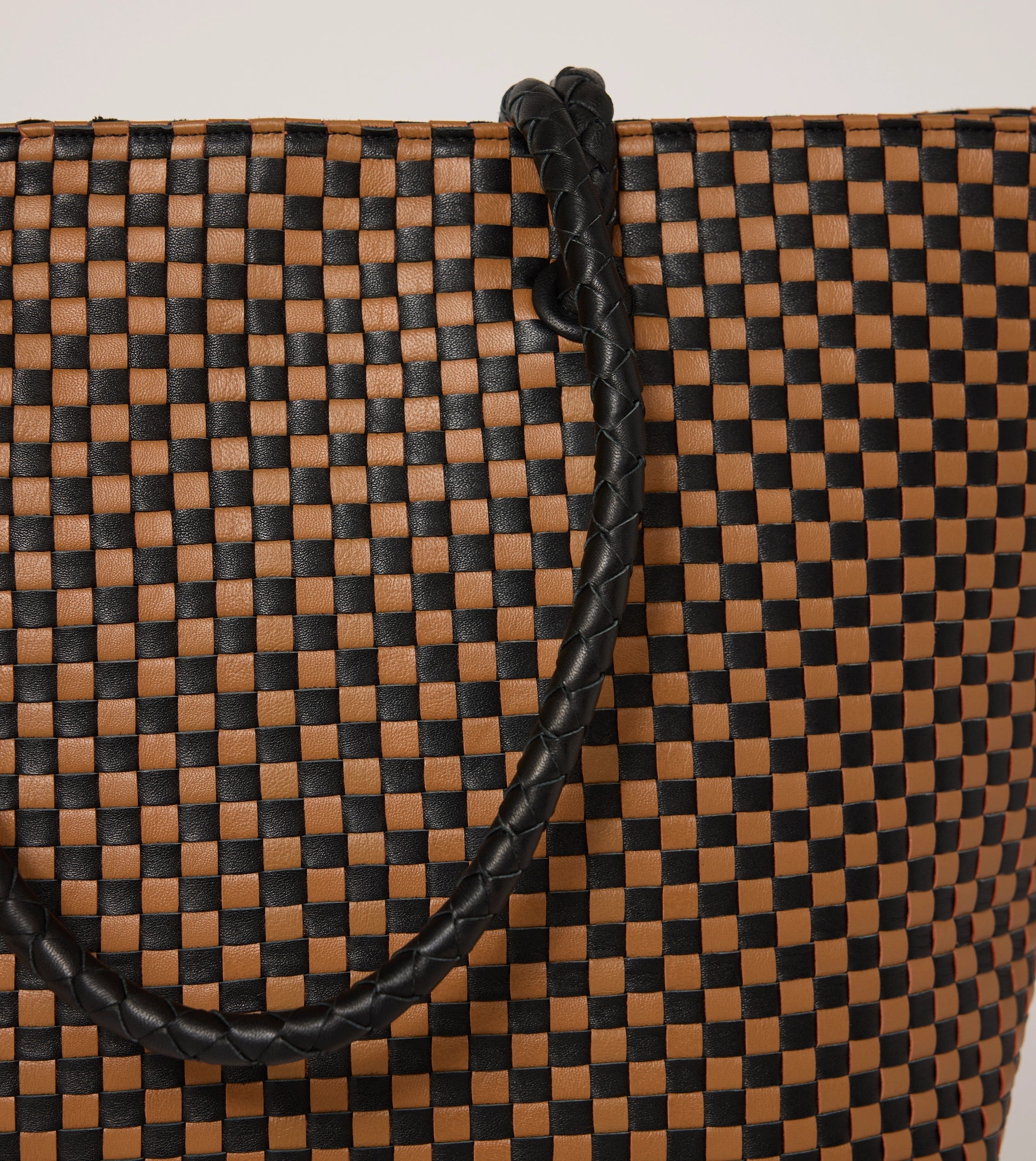 Eugenie Woven Tote Bag for Women - Stylish Brown Multi Color Handbag - Perfect for Work, Travel, and Everyday Use