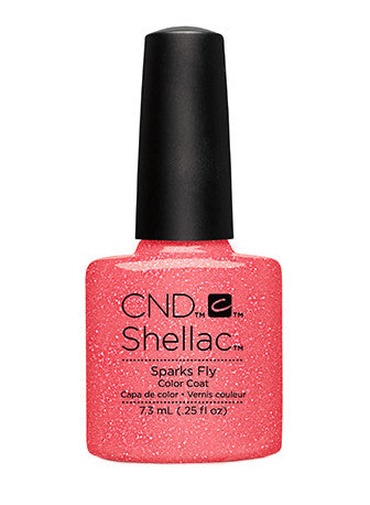 CND Shellac™ Sparks Fly Nail Polish - Long-Lasting Gel Color Coat for Manicures & Pedicures | Perfect for Salons, Home Use, Parties & Special Occasions