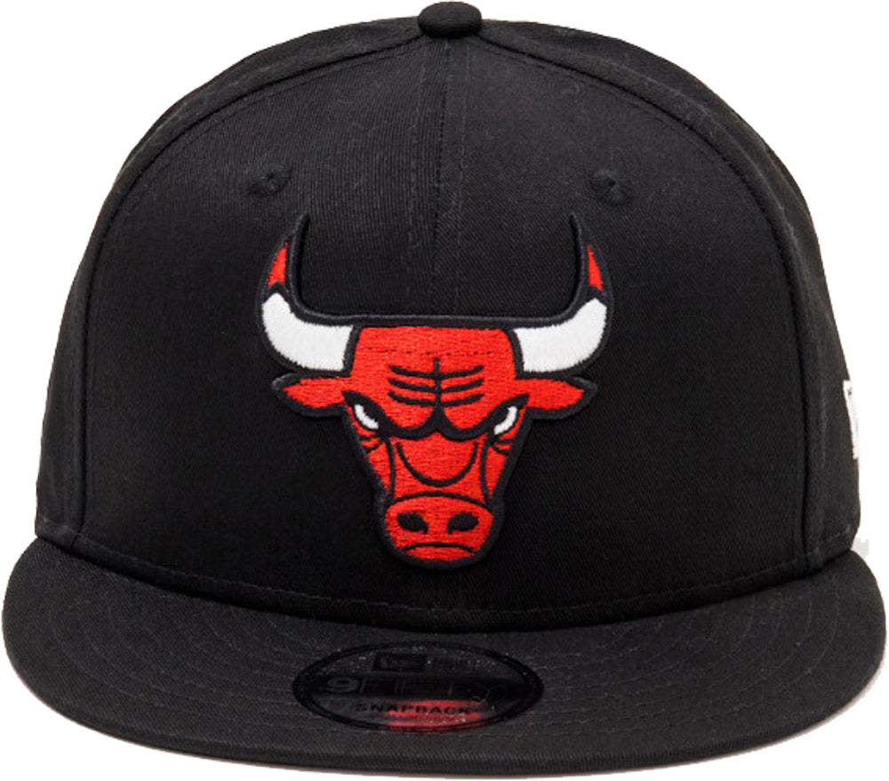 Chicago Bulls New Era 9Fifty NBA Team Black Snapback Hat - Official NBA Licensed Adjustable Baseball Cap for Men & Women - Perfect for Basketball Games, Streetwear Fashion & Sports Fans