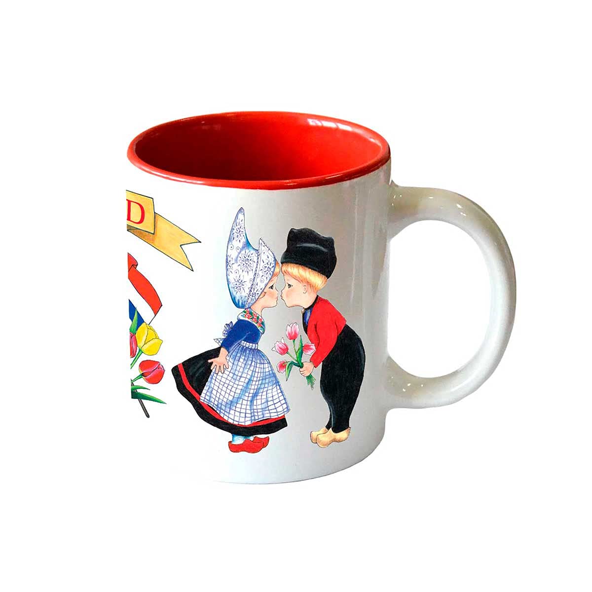Dutch Ceramic Coffee Mug - 12 oz Holland Gift for Coffee Lovers