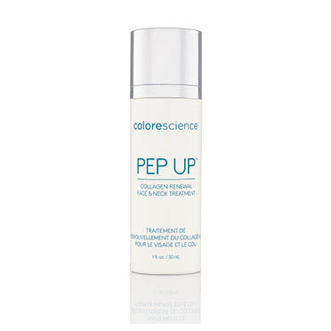Colorescience Pep Up Collagen Renewal Face & Neck Treatment Cream - Anti-Aging Skincare for Wrinkles & Firming - Daily Moisturizer for Women & Men | Perfect for Night Routine & Travel Skincare