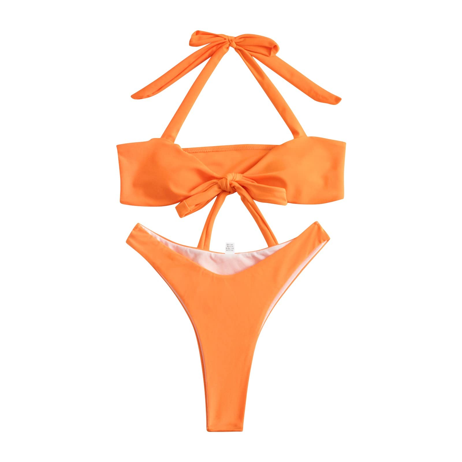 Women's Sexy High Waist Bikini Set - 2 Piece Striped Swimwear with Bra for Summer & Spring | Hawaiian Vacation, Beach Party, Poolside Relaxation