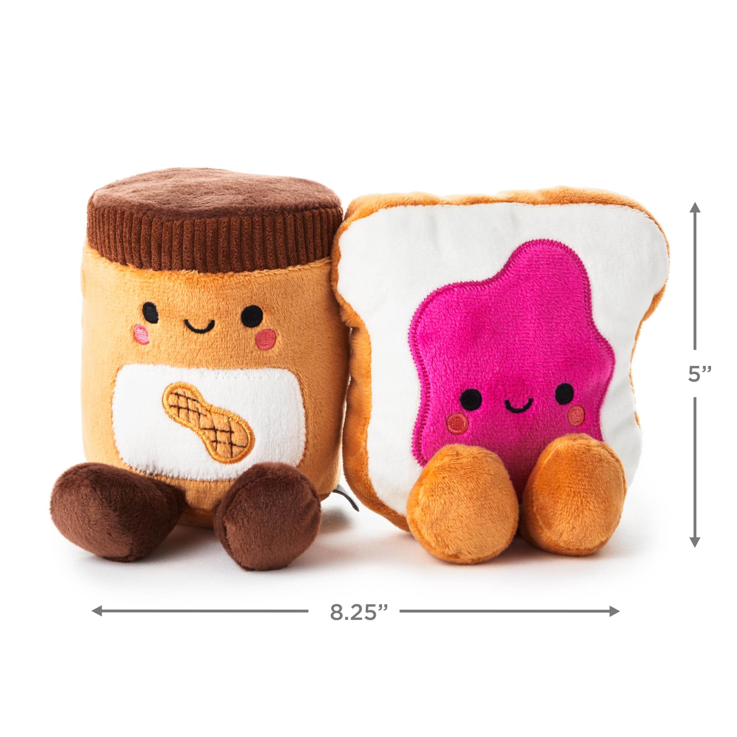 Hallmark Better Together Magnetic Plush (Peanut Butter & Jelly) 5