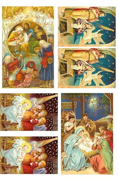 Nativity Collage - 2 Sheets