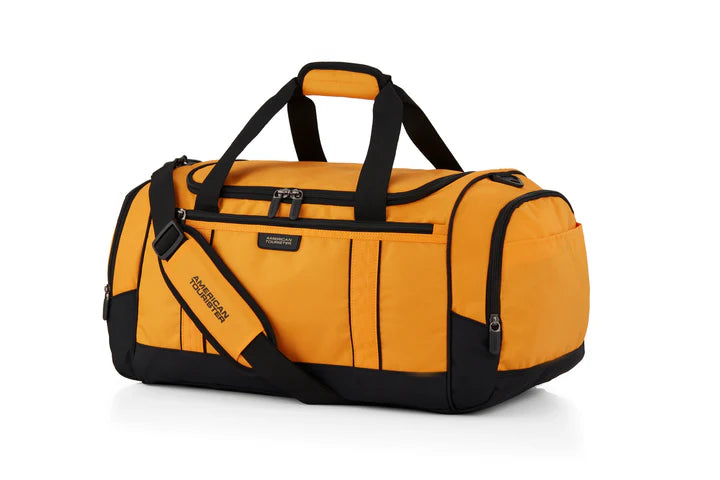American Tourister X BAG 57cm Travel Duffle Bag - Mustard/Black - Perfect for Gym, Weekend Getaways & Air Travel