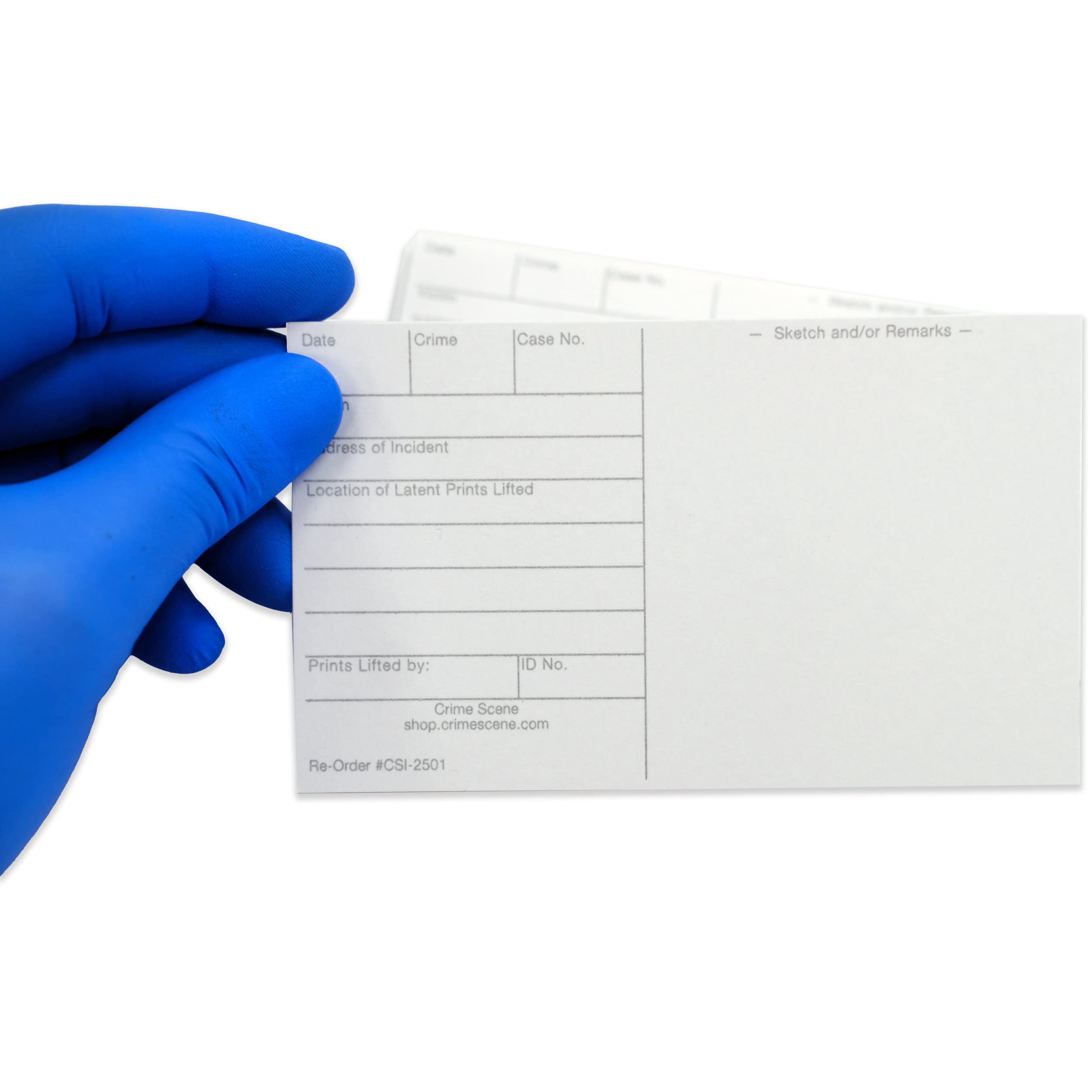 Crime Scene Basic Latent Fingerprint Kit with Bichromatic Grey Powder - Professional Forensic Evidence Collection for Home Security & Police Investigations