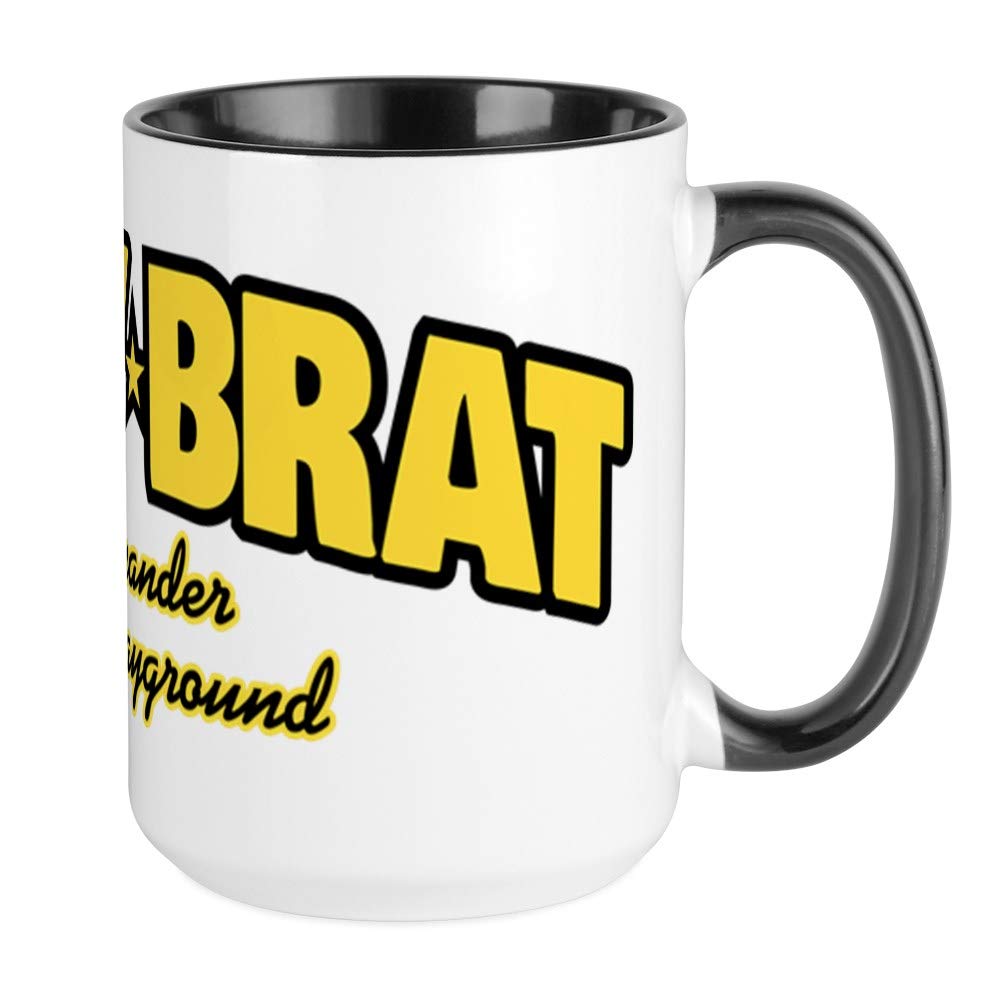 Army Brat Ceramic Coffee Mug 15 oz - Insulated Tea Cup for Hot & Cold Drinks - Perfect for Military Families, Office Use, and Gift Giving