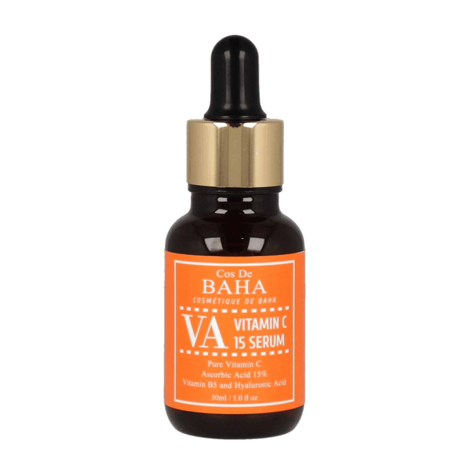 Cos De BAHA VA Vitamin C 15 Serum 30ml - Brightening Facial Serum with Vitamin C & Vitamin A - Reduce Dark Spots & Even Skin Tone - Perfect for Daily Skincare Routine & Anti-Aging Care