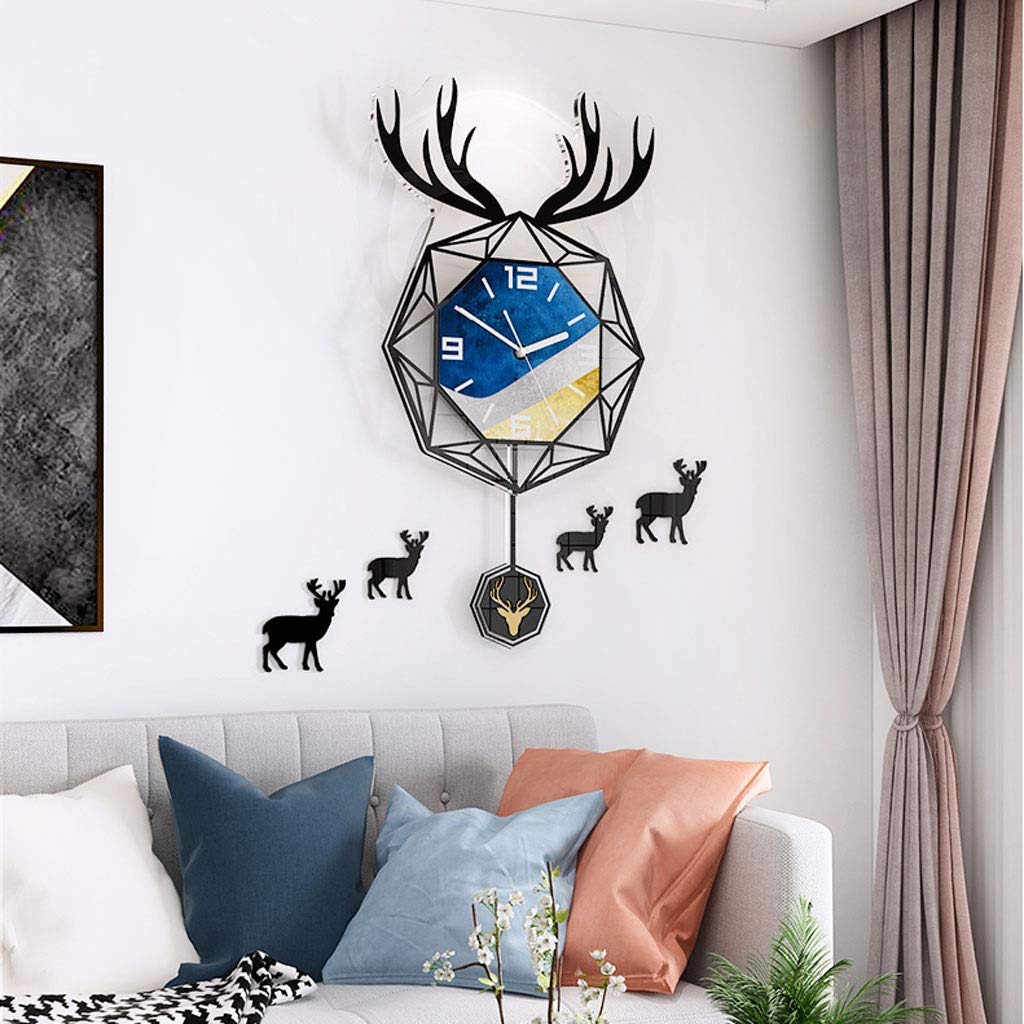 Nordic Wall Clock - Modern Minimalist Silent Non-Ticking Wall Clock for Living Room, Bedroom, Office Decor (Small Size) - Perfect for Home, Office & Gift Giving