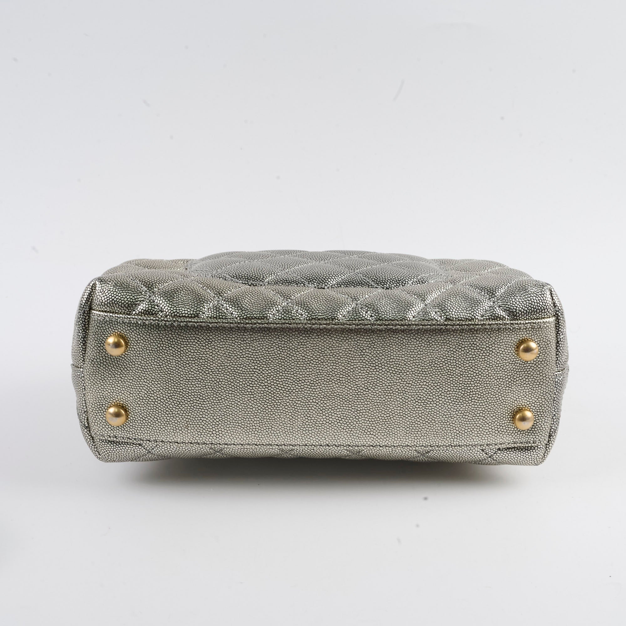 Chanel Small Coco Handle Bag in Metallic Silver - 28 Series Luxury Crossbody Purse for Women | Perfect for Evening Events, Parties & Special Occasions