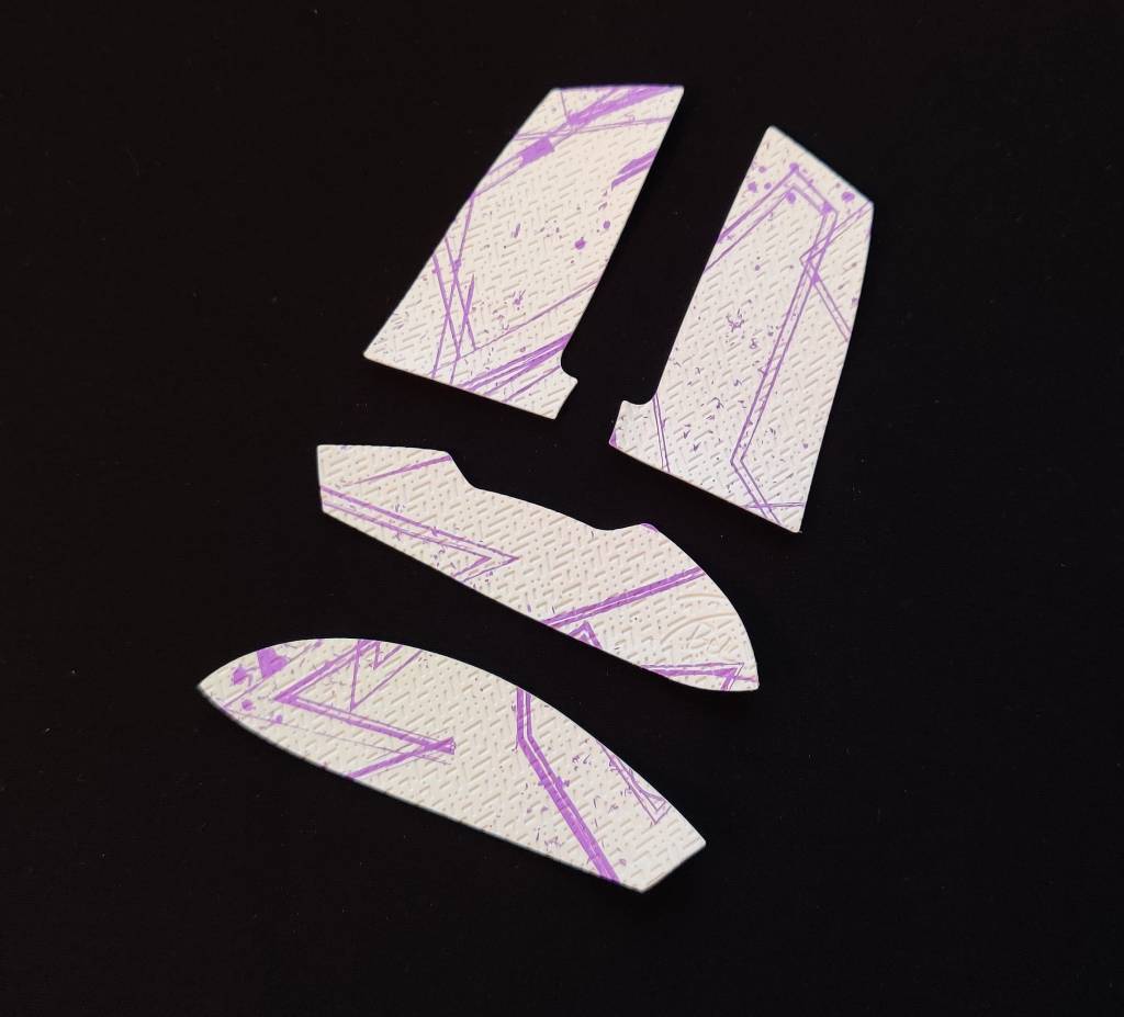 BT.L Ergonomic Mouse Grip for Razer Orochi V2 - Anti-Slip White & Purple Gaming Mouse Cover - Perfect for FPS, MOBA & Long Gaming Sessions