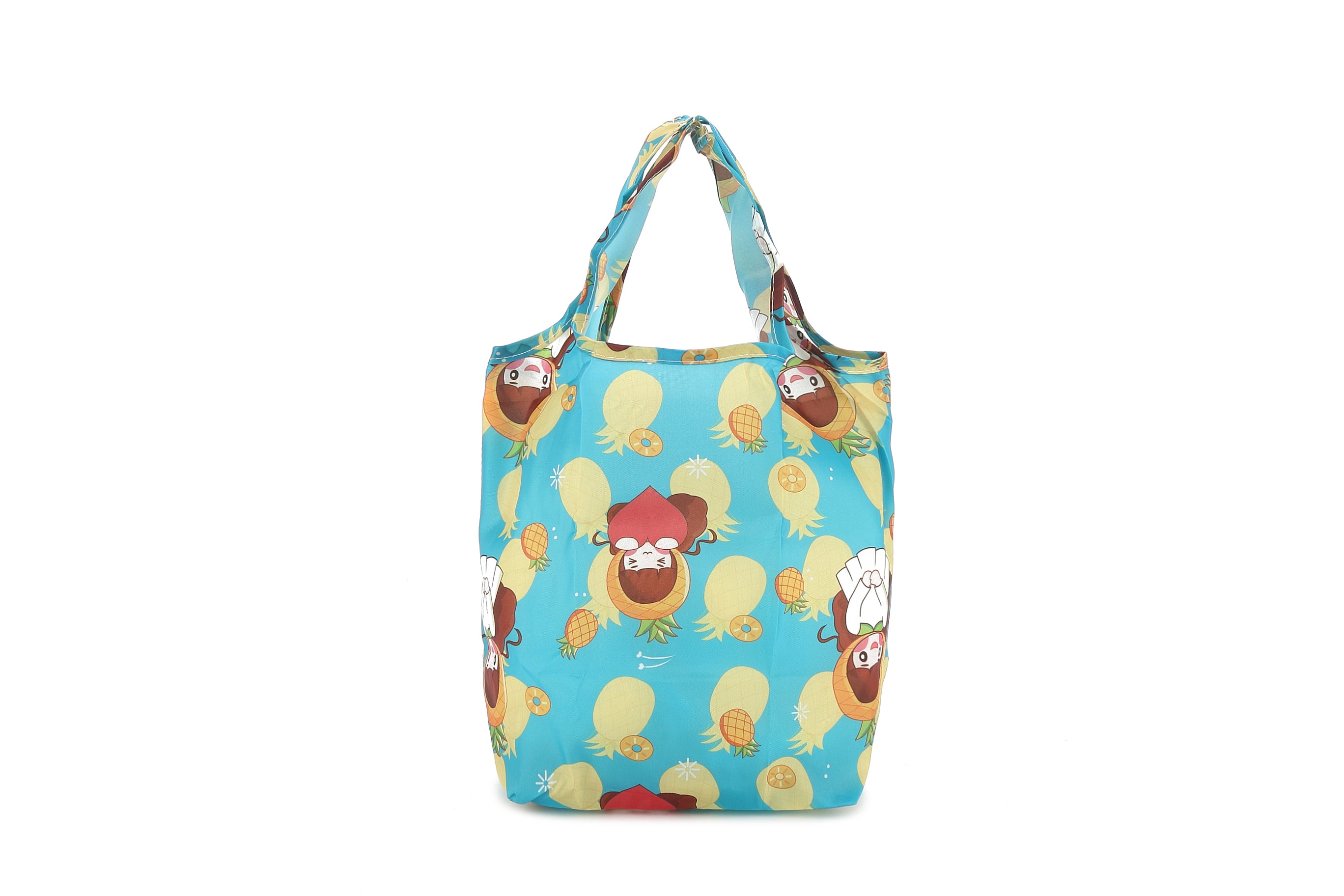 Foldable Tote Bag for Women - Cute Hawaiian Style Blue Beach Bag - Perfect for Shopping, Travel & Beach Day Outings