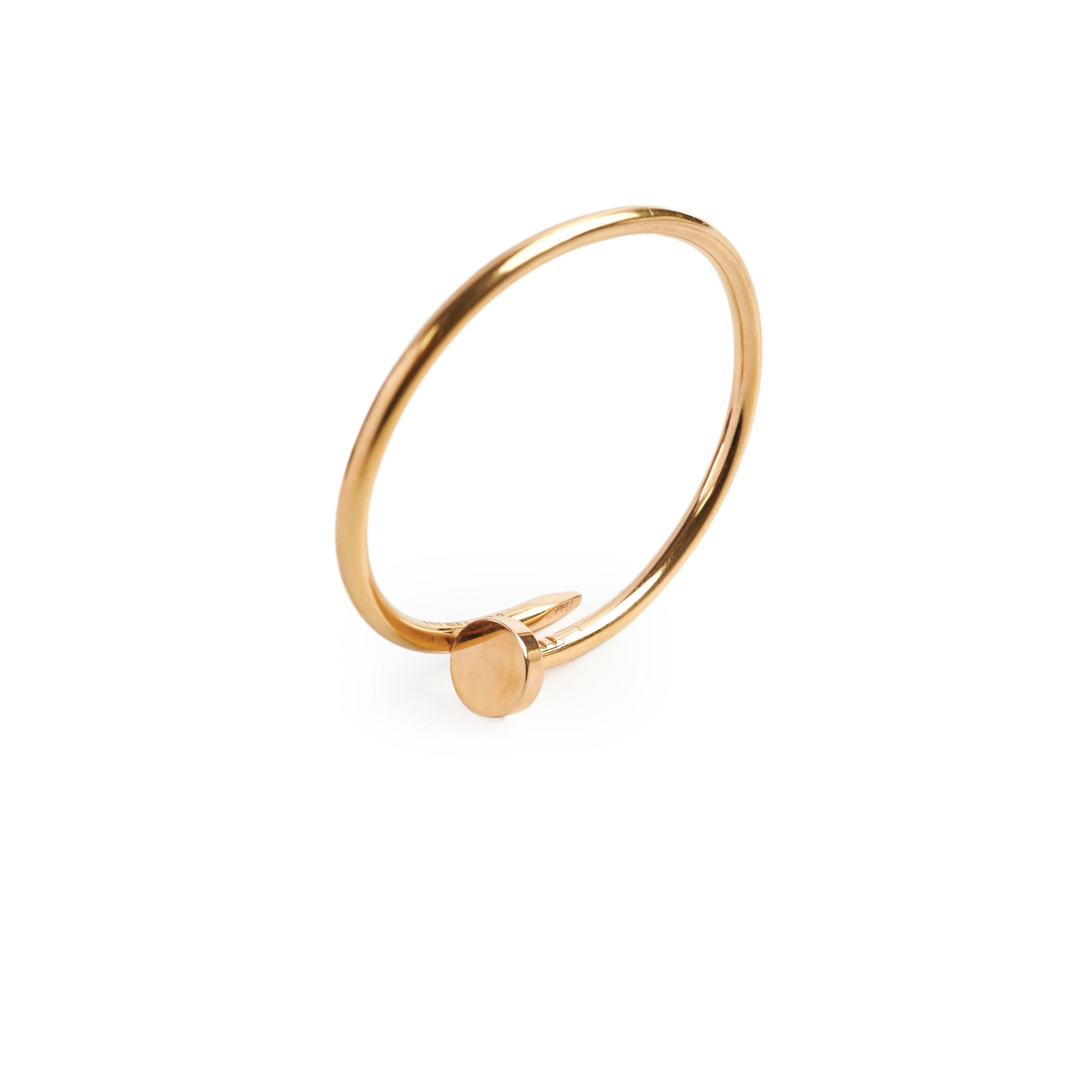Cartier Juste un Clou Bracelet 18K Pink Gold Size 17 - Luxury Jewelry for Women, Elegant Nail Design Bangle for Gifts, Parties & Special Occasions