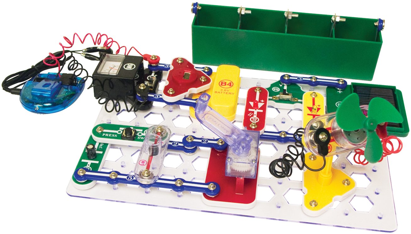 Snap Circuits Green Alternative Energy Electronics Exploration Kit - 125+ STEM Projects with Full Color Manual, 40 Parts | STEM Educational Toys for Kids Age 8+ | Perfect for Science Fair Projects & Homeschool Learning