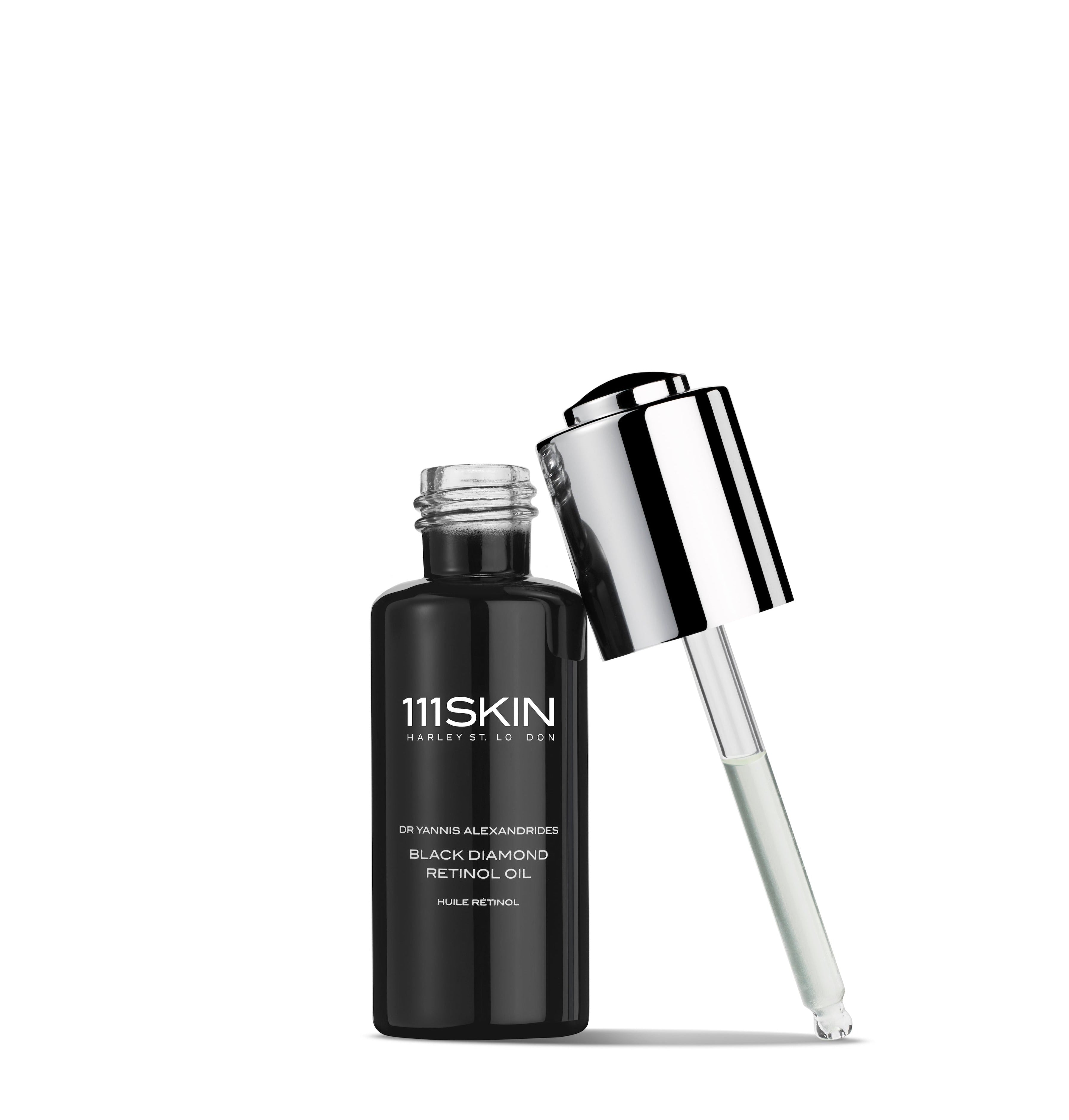 111Skin Black Diamond Retinol Oil - Anti-Aging Face Serum for Wrinkles & Fine Lines - Night Repair Treatment for Glowing Skin - Perfect for Evening Skincare Routine & Luxury Self-Care