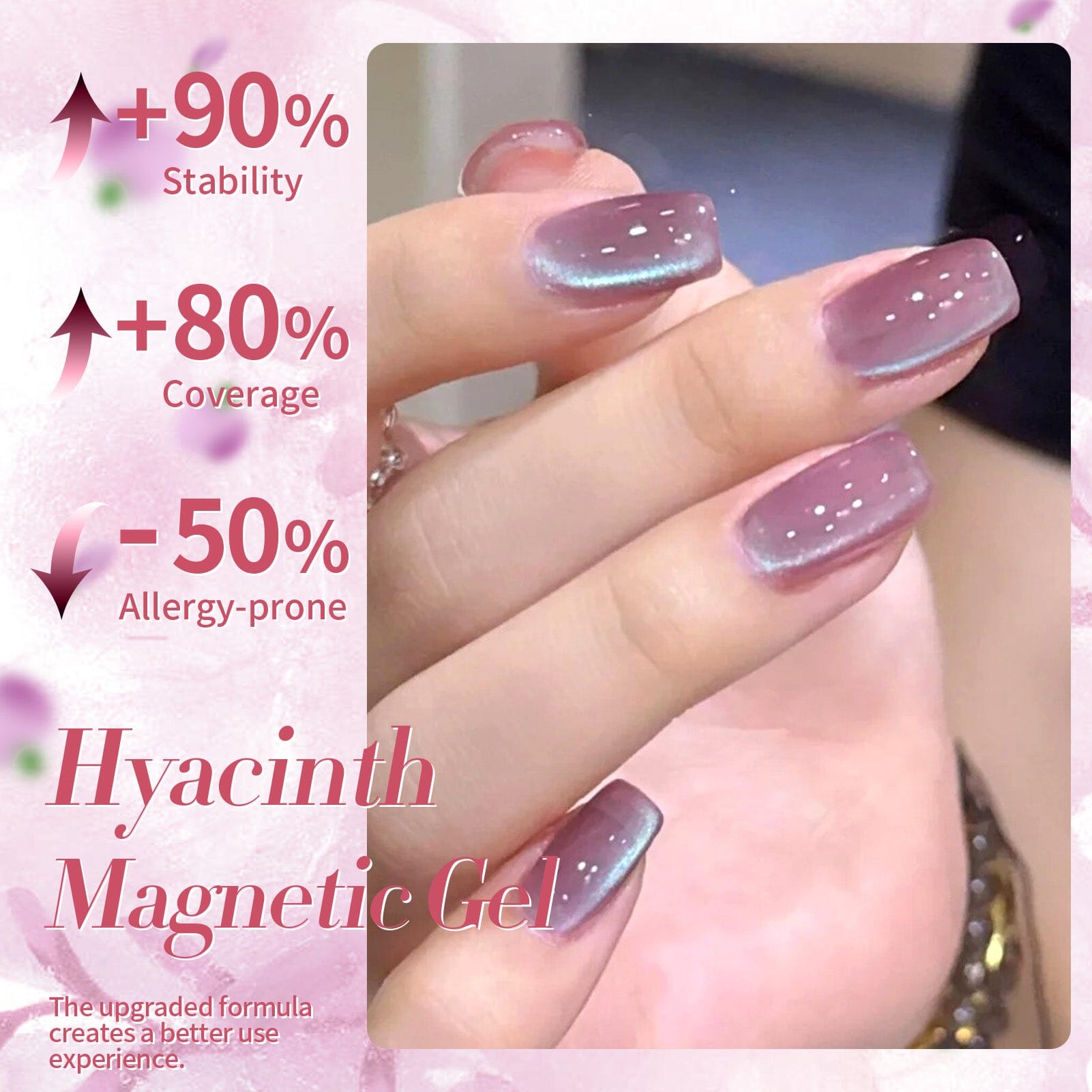 MY46 Hyacinth Cat Magnetic Gel Polish - 15ml Long-Lasting Nail Polish for Professional Salon & Home Manicure - Perfect for Nail Art, Special Occasions & DIY Nail Designs