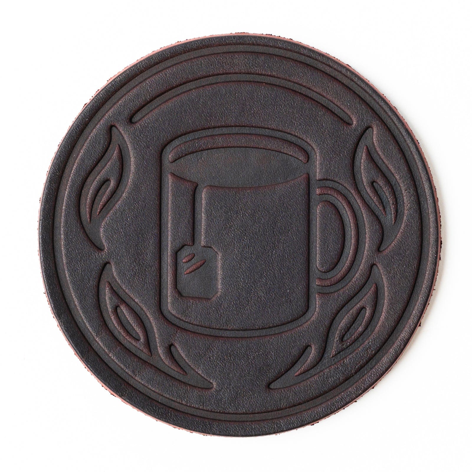 Premium Leather Coasters Set of 4 - Absorbent & Durable Drink Coasters for Coffee, Tea, Wine & Beverages - Perfect for Home, Office & Restaurant Use