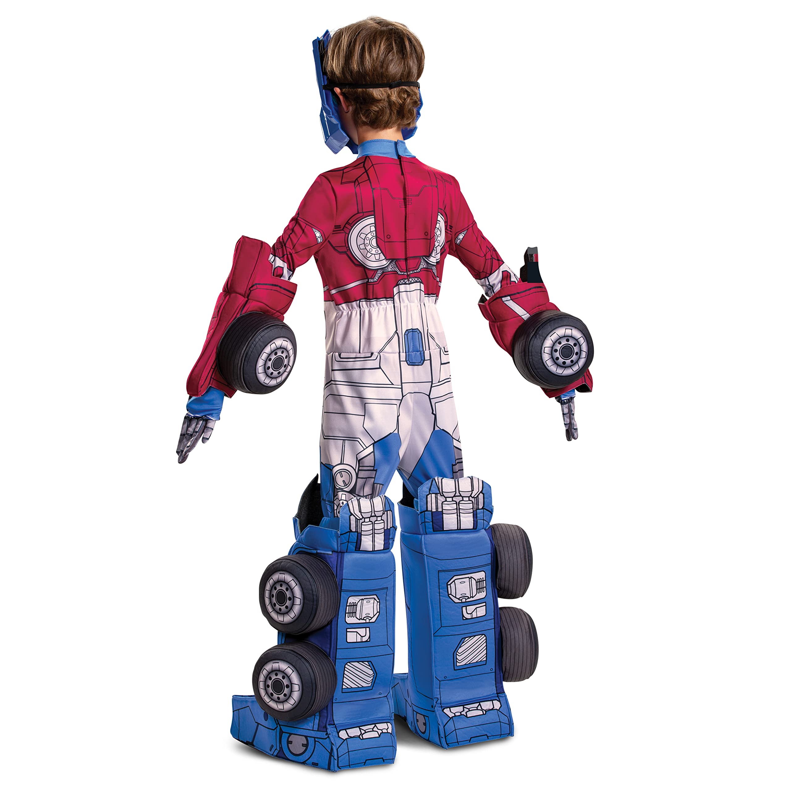 Official Optimus Prime Transforming Costume for Boys - Convertible Character Suit | Halloween Cosplay, Birthday Party & Comic-Con Outfit