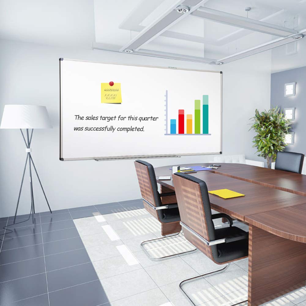 XIWODE 36 x 60 Inches Large Magnetic Dry Erase Whiteboard with Silver Aluminum Frame - Durable Wall Mounted Whiteboard for Home, School & Office - Perfect for Presentations, Classroom Teaching & Home Organization