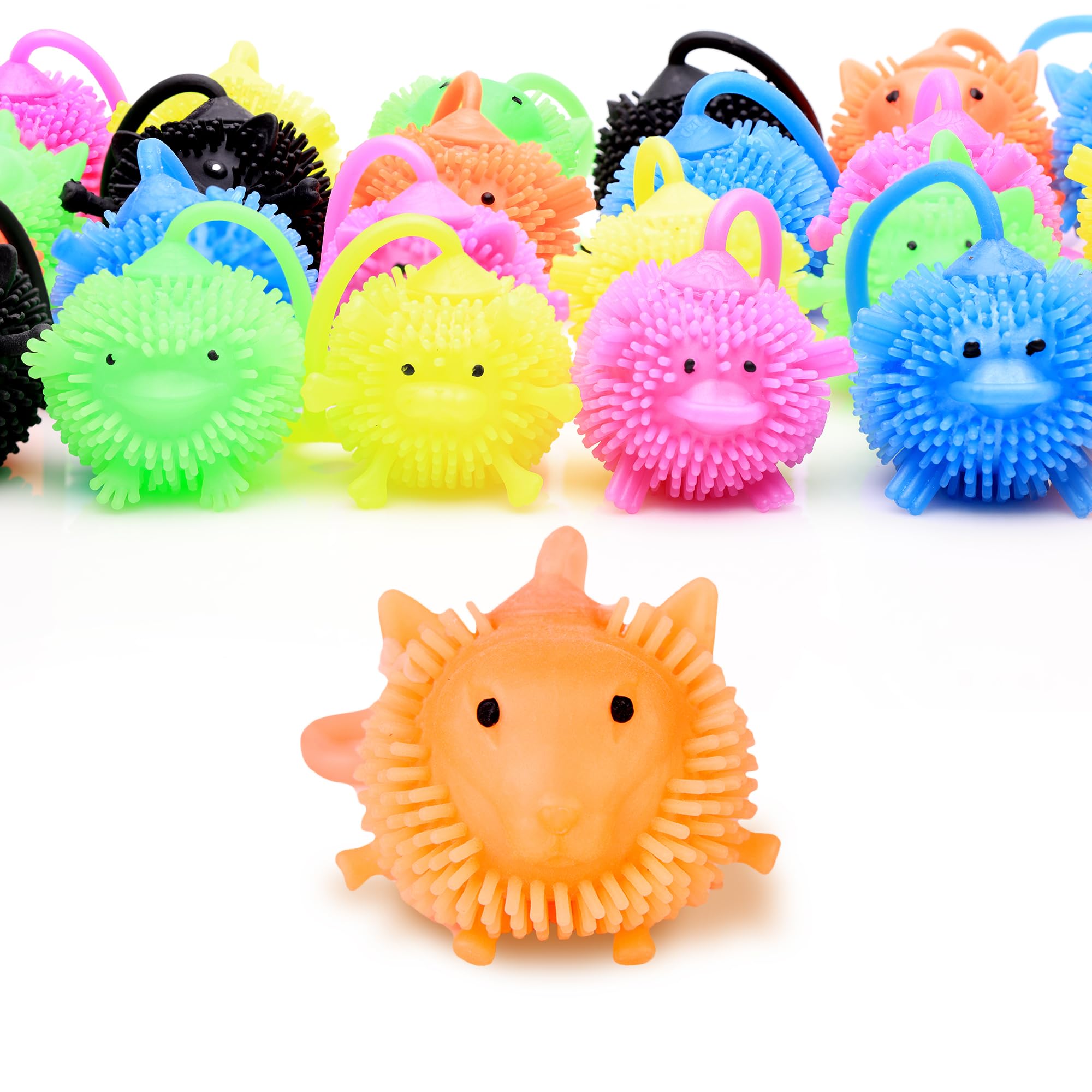 100 Pcs Bulk Animal Yoyo Balls for Kids - Party Favors, Easter Egg Fillers, Goodie Bag Supplies, Pinata Stuffers & Classroom Prizes - Durable Vending Machine Toys for Birthday Parties, School Events & Carnival Games