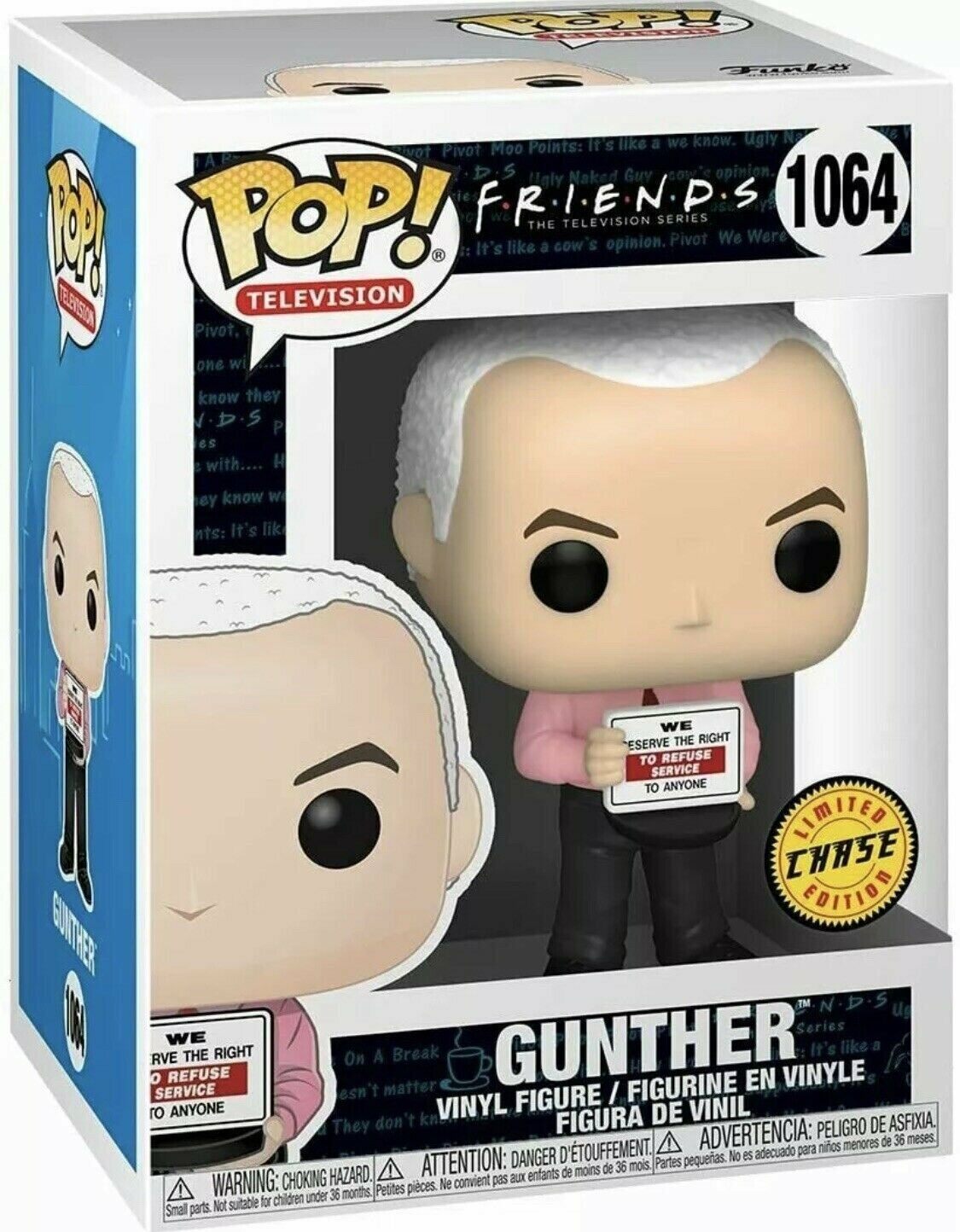 Friends TV Show Gunther (Chase) #1064 Collectible Action Figure - Perfect for Display, Gifts, and Fan Collections
