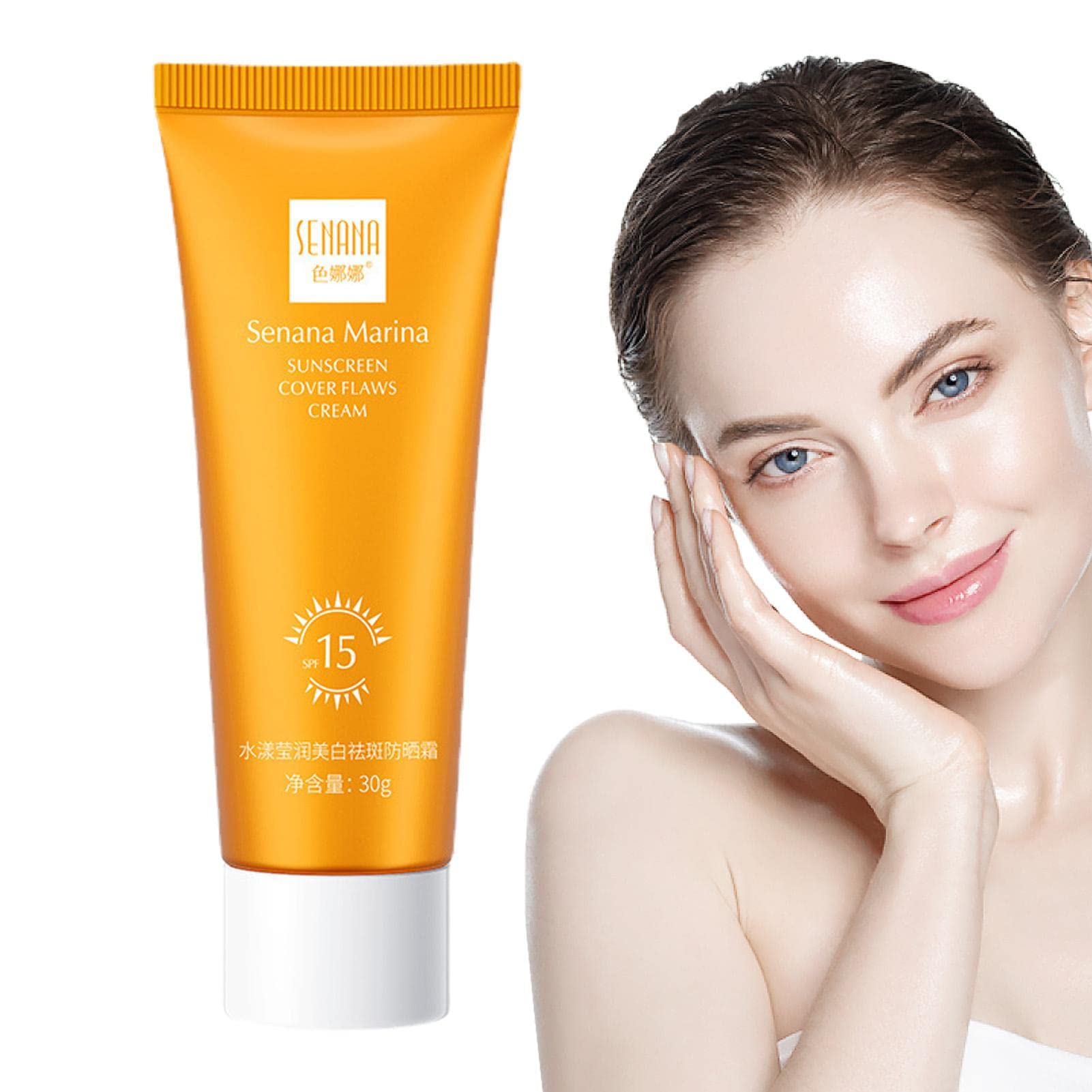 Hydrating Soothing SPF 35 Facial Sunscreen Moisturizer for Face - 1.06oz Korean Skincare Sunscreen Lotion for Men & Women - Daily UV Protection for Outdoor Activities, Beach & Travel