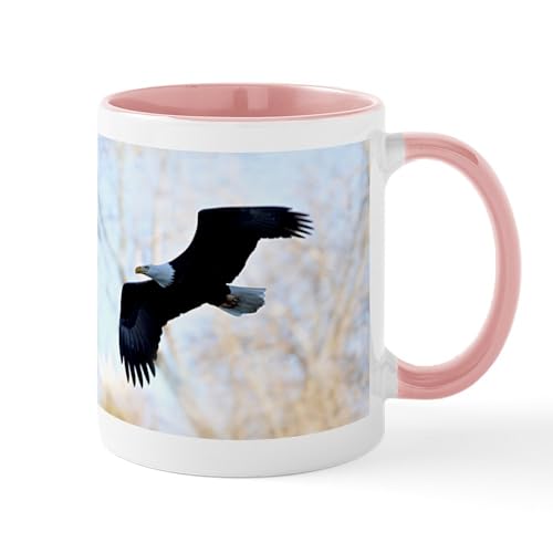 White/Pink Inside - Bald Eagle Mugs