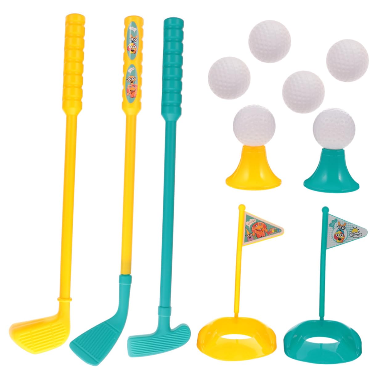 ibasenice Kids Outdoor Playset - 1 Set of Durable Outdoor Toys for Children with Mesh Storage Bag | Perfect for Backyard, Park, and Beach Playtime