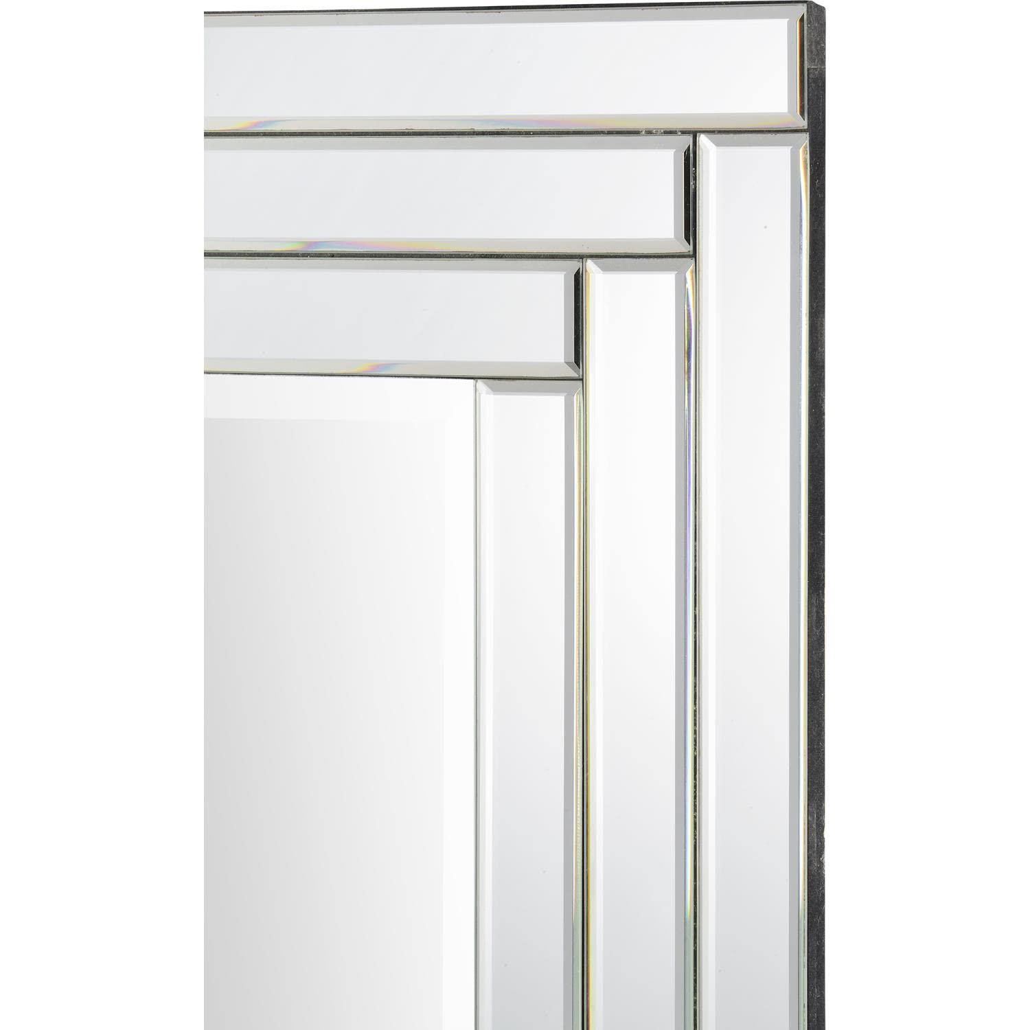Ren-Wil Edessa Large Clear Wall Mirror - Modern Decorative Mirror for Living Room, Bedroom, Entryway & Bathroom