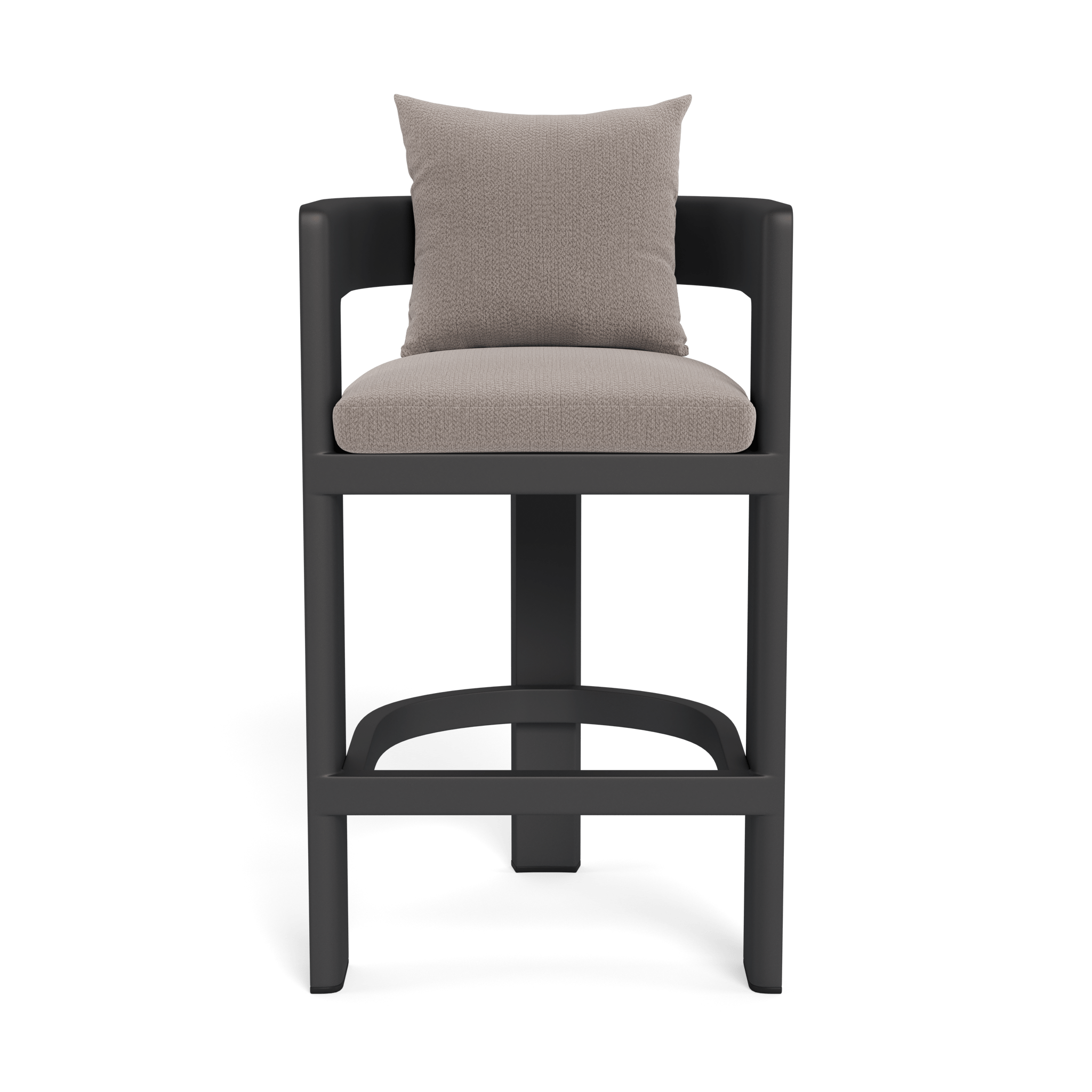 Victoria Aluminum Bar Stool - Adjustable Height Modern Kitchen Counter Stool with Padded Seat - Perfect for Home Bar, Kitchen Island & Dining Room Decor