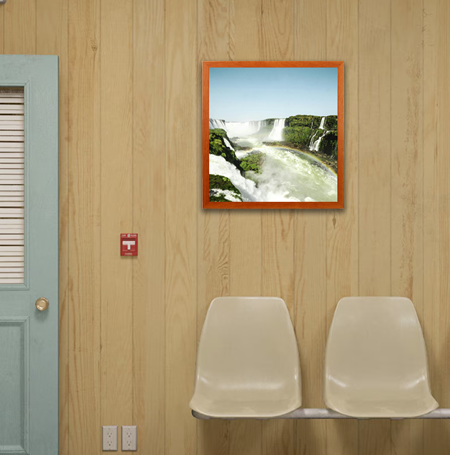 20x20 Inch Wooden Poster Frame - Wall Mounted Swing Frame for Art, Photos & Posters - Perfect for Home, Office & Gallery Displays