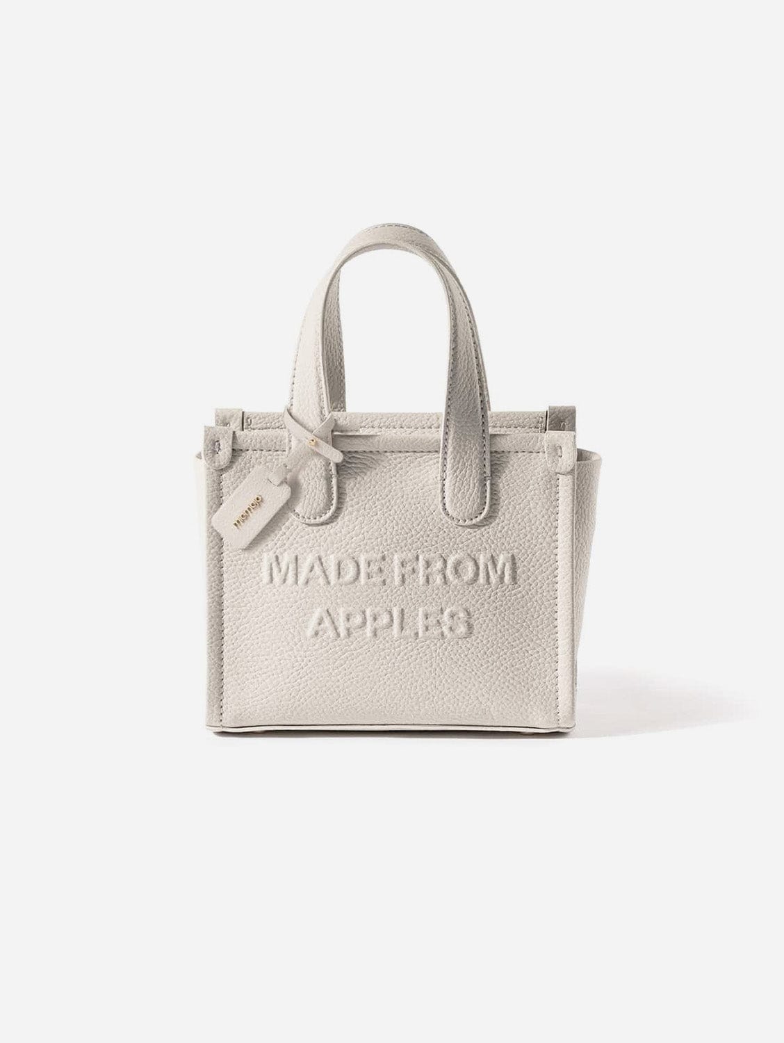 Alma S Apple Leather Vegan Tote Bag - Eco-Friendly Women's Handbag for Work, Travel & Shopping | Stylish & Durable Cloud Design