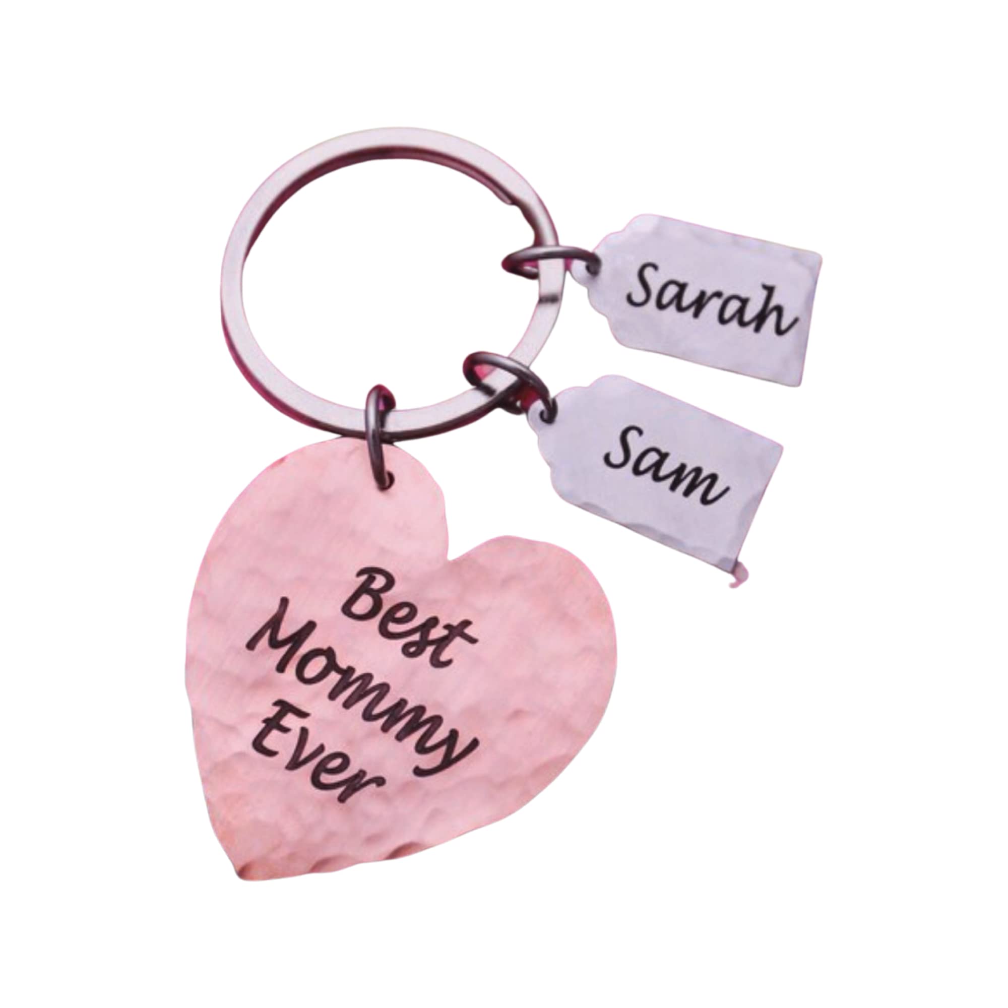 Best Mommy Ever Keychain - Personalized Mother’s Day Gift for Her - Custom Engraved Mom Key Ring - Thoughtful Present for Birthday, Anniversary & Appreciation - Perfect for Keychains, Purses & Everyday Carry
