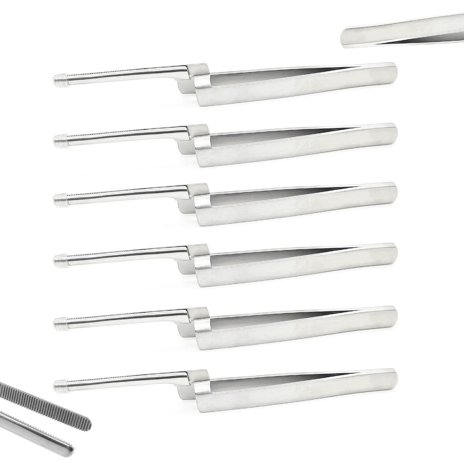 6 Pcs Dental Articulating Paper Holder - Stainless Steel Tweezers for Dentists, Students & Home Use | Professional Dental Tools for Bite Mark Analysis & Teeth Alignment Checks