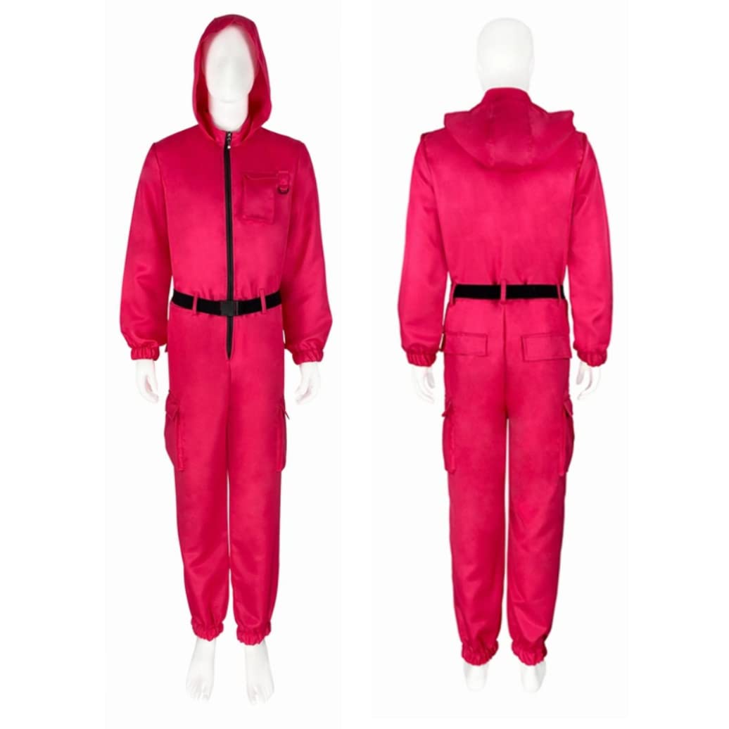 Kids Halloween Cosplay Costume - Red Coverall Jumpsuit for Boys | Game Character Outfit for Teens | Perfect for Halloween Parties, Comic Con & Cosplay Events
