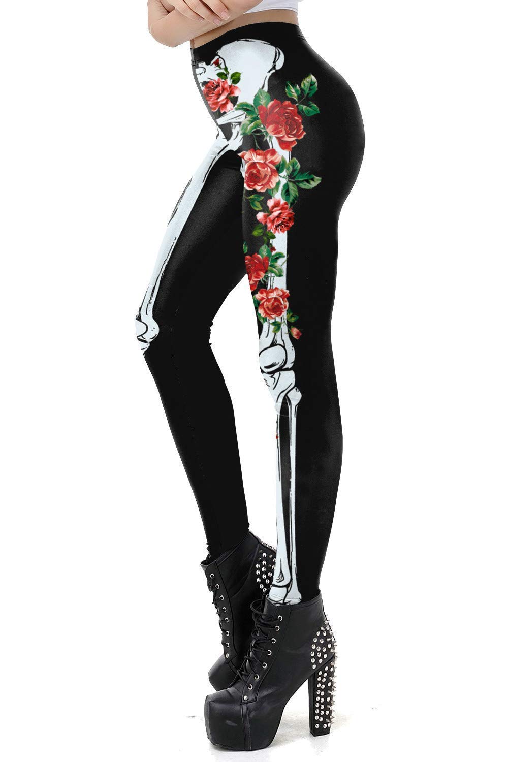 Women's Halloween Leggings - Trendy High Waist Printed Stretch Workout Tights for Yoga, Gym & Costume Parties | Comfortable & Fashionable Halloween Outfit
