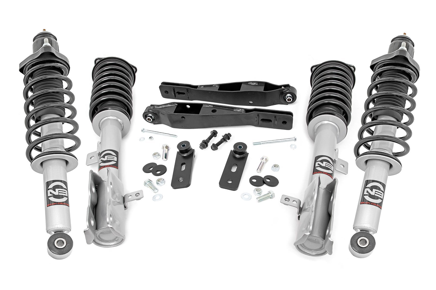2 Inch Lift Kit for Jeep Compass 4WD (2007-2016) | N3 Struts Shock Absorbers | Part #66532 | Off-Road Suspension Upgrade for Better Ground Clearance
