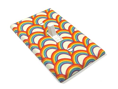 Rainbow Light Switch Cover Plate - Vibrant Nursery Decor for Kids' Rooms, Playrooms, and Bedrooms