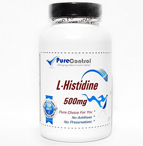 PureControl Supplements L-Histidine 500mg - 200 Capsules | Pure Amino Acid Supplement for Muscle Recovery, Immune Support & Athletic Performance | Pre-Workout & Post-Workout Use
