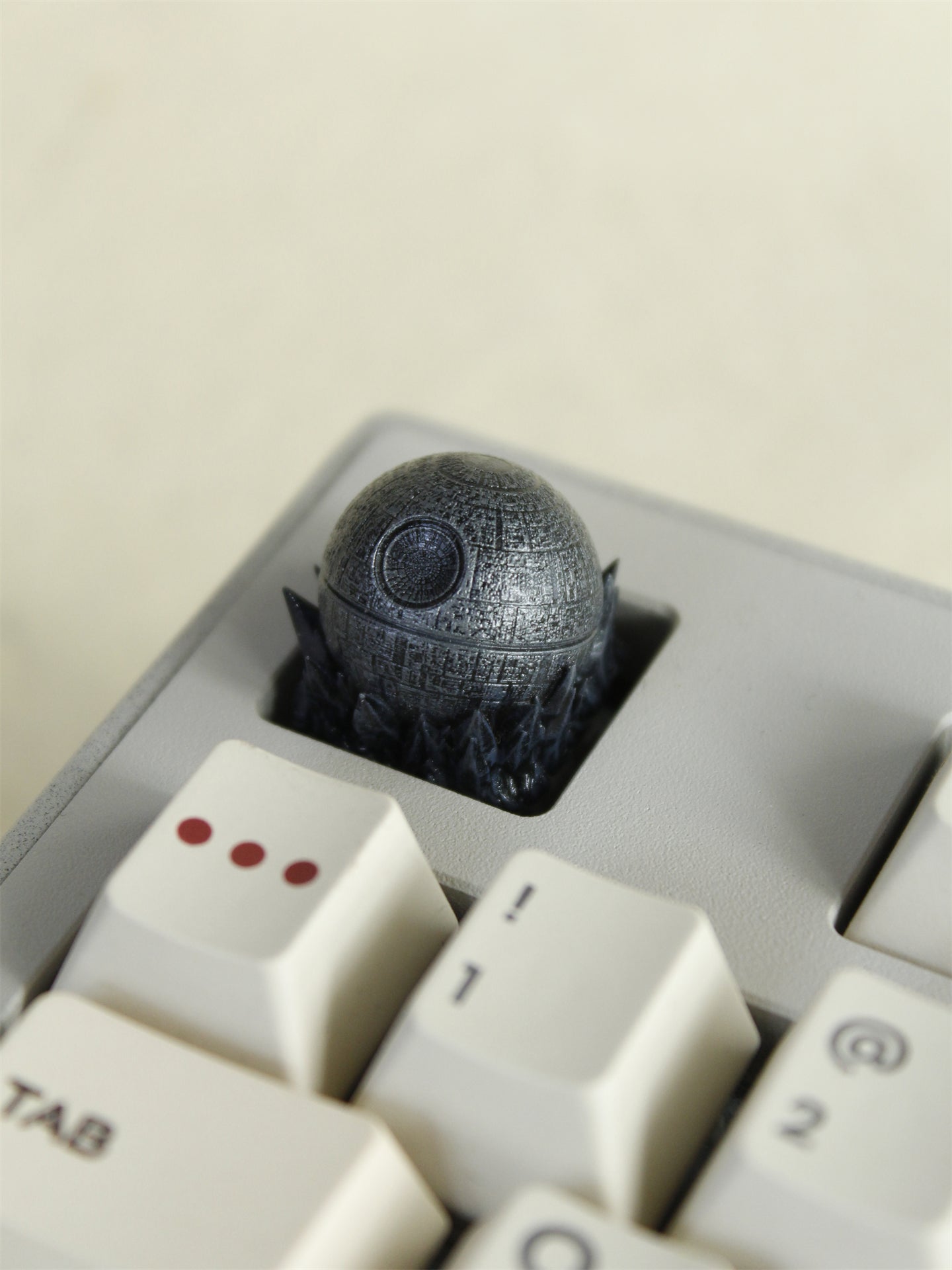Custom Death Star DS-1 Resin Coated Keycaps for Anime, Gaming & Movie Fans – Perfect for Mechanical Keyboards, Collectors & Gift Giving