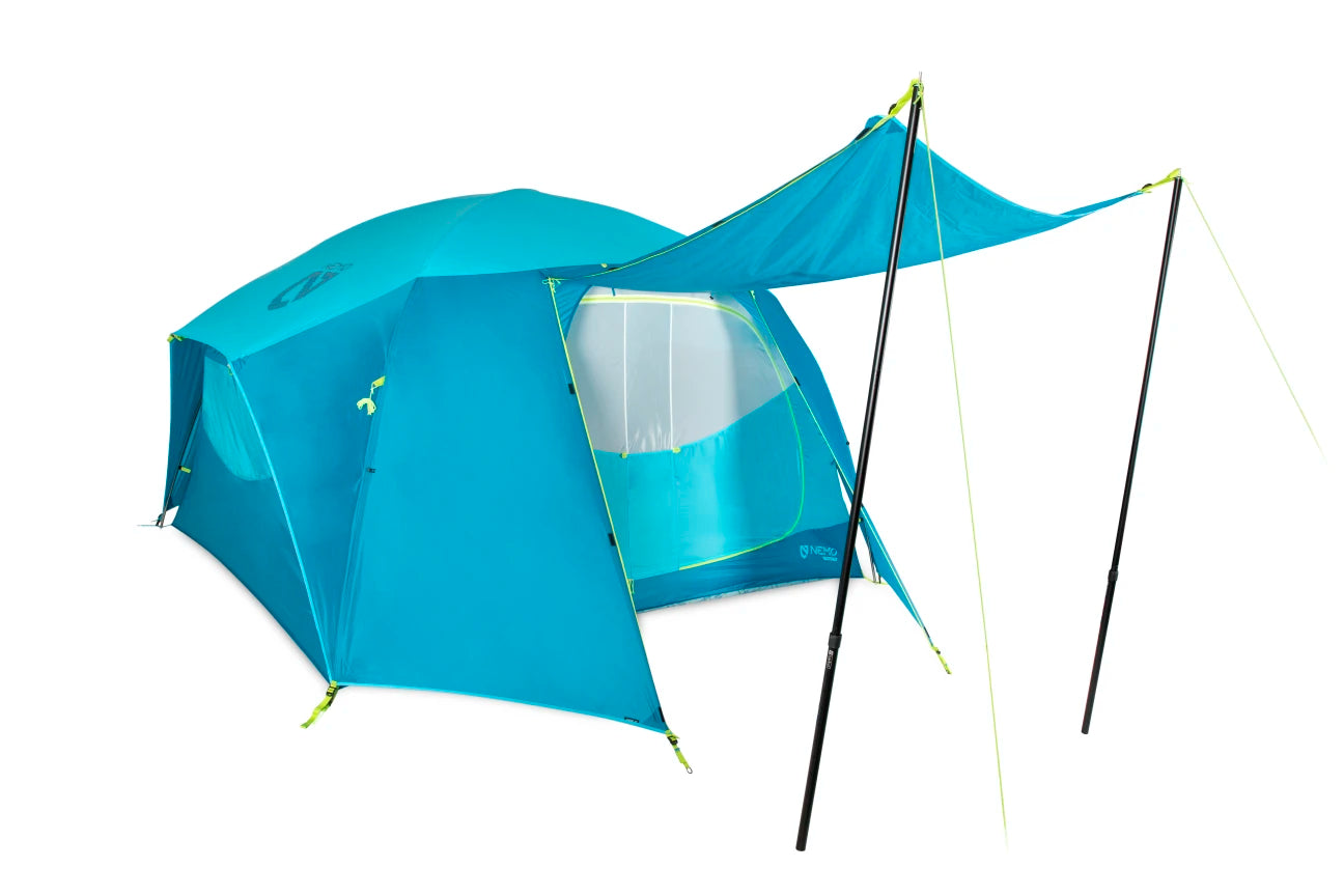 Aurora 6P High-Rise Camping Tent - 6 Person Waterproof Family Dome Tent with Rainfly - Perfect for Backpacking, Hiking & Outdoor Adventures