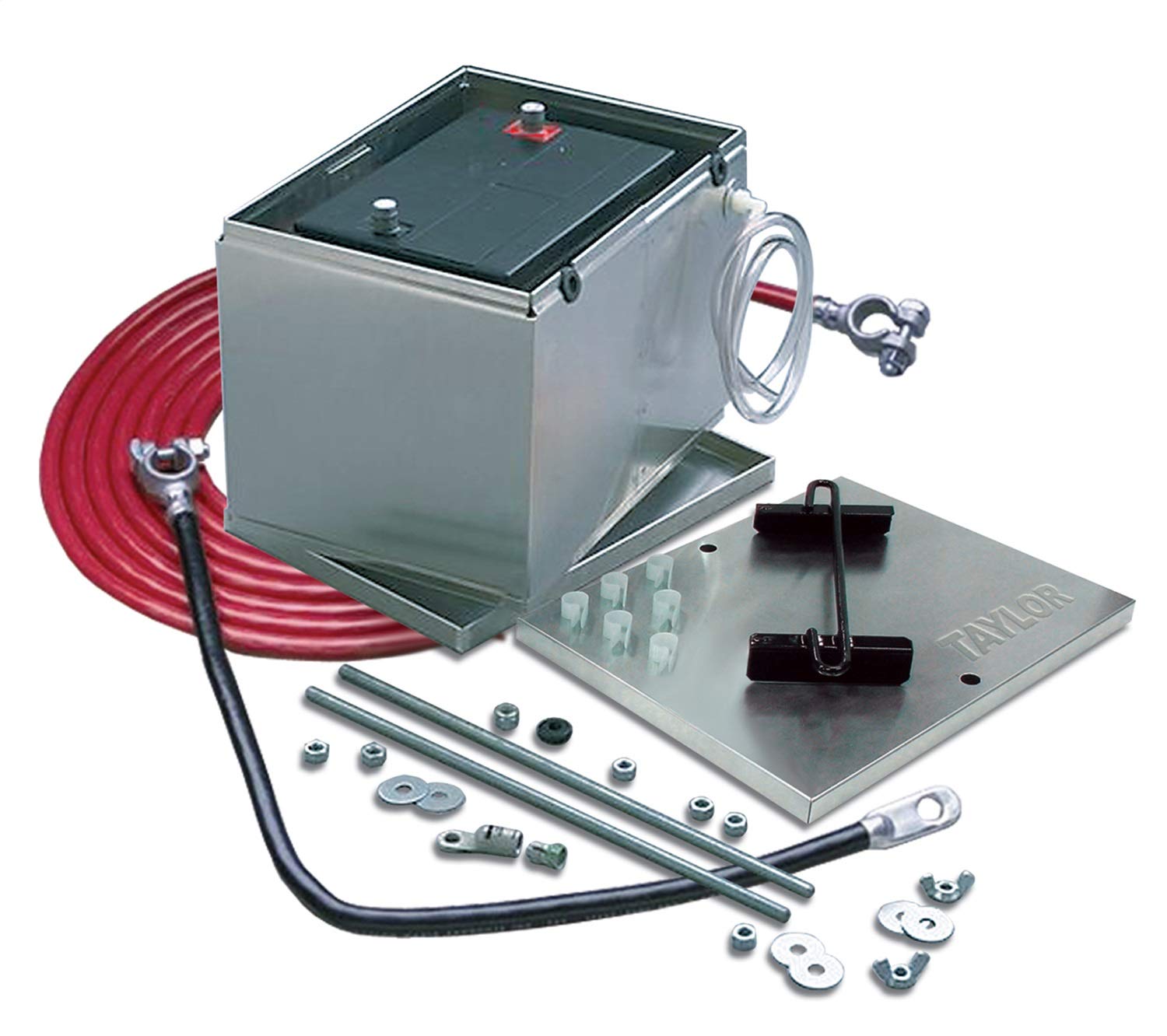 Taylor Cable 48103 Aluminum Battery Box - Heavy Duty & Weatherproof for Marine, RV, and Off-Grid Power Storage