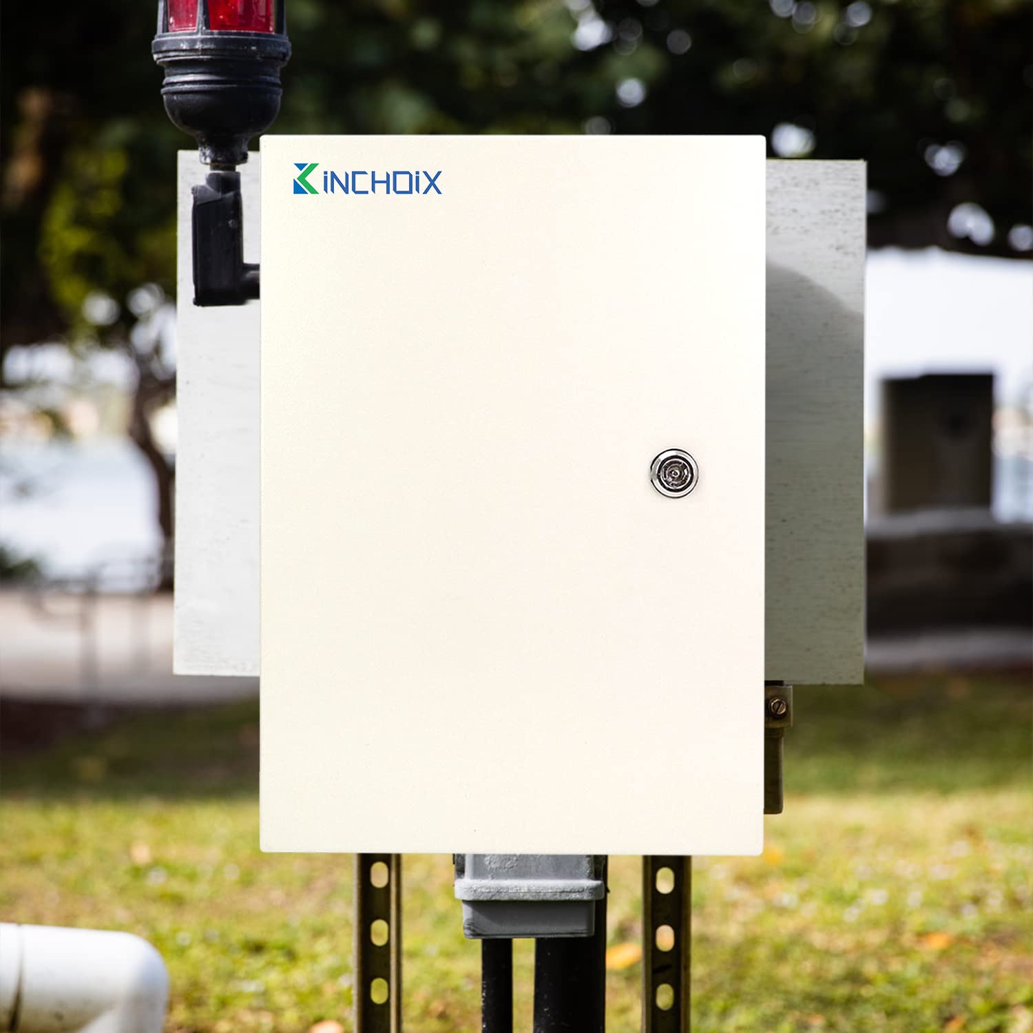 Kinchoix 24x16x10 Inch NEMA 4X Waterproof Electrical Enclosure Box - Outdoor Weatherproof Lockable Junction Box for Electrical Wiring & Equipment Protection - Ideal for Gardens, Patios & Industrial Use