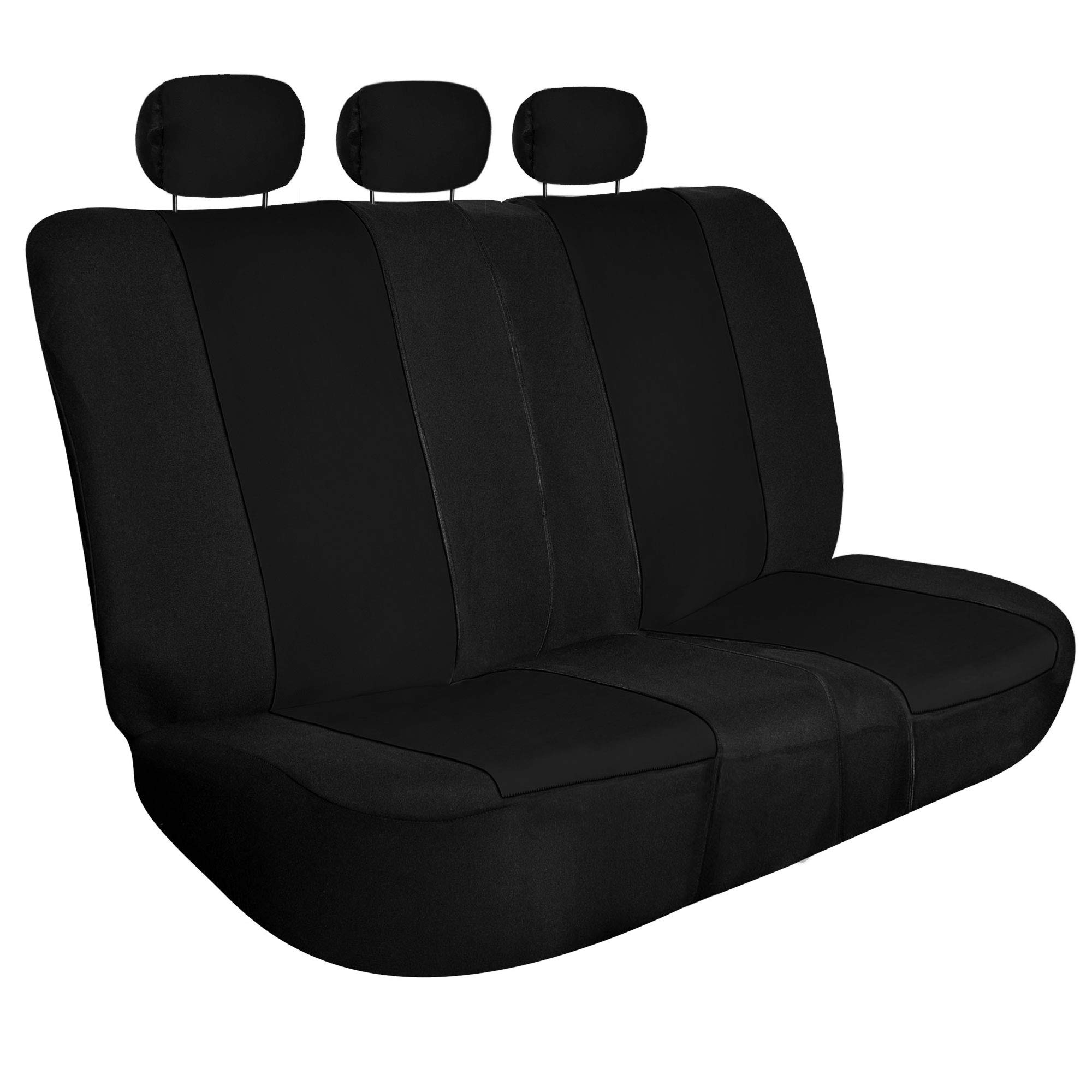 FH Group Universal Fit Back Seat Cloth Car Seat Cover - Split Bench Rear Seat Protector for SUV, Sedan, Van | Durable & Comfortable Interior Accessories | Perfect for Road Trips, Family Travel & Pet Protection