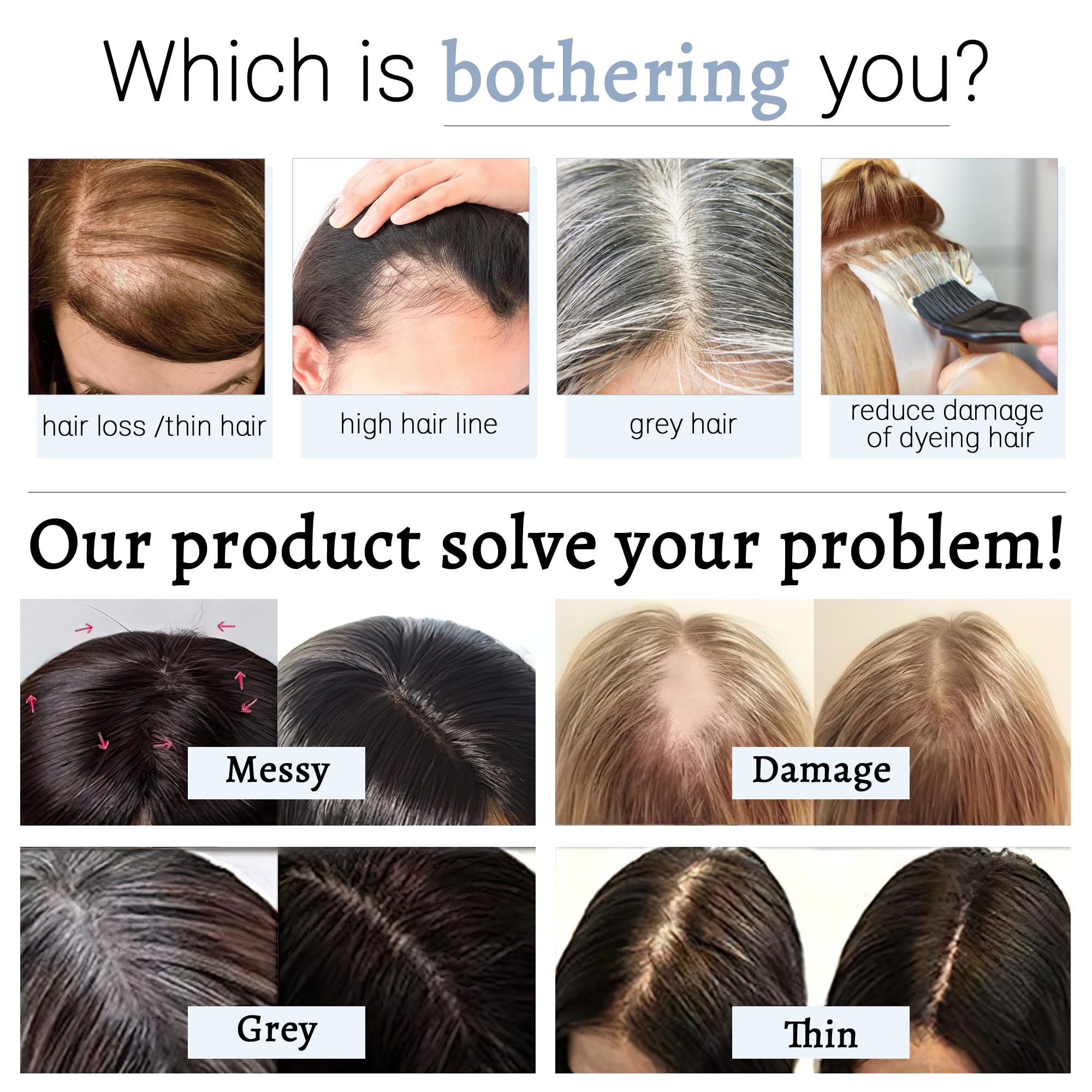 Human Hair Toppers for Women with Bangs - 7x13cm Silk Base Clip-In Hairpiece for Thinning Hair | 18 Inch Dark Brown Wiglet | Perfect for Daily Wear, Parties & Special Occasions