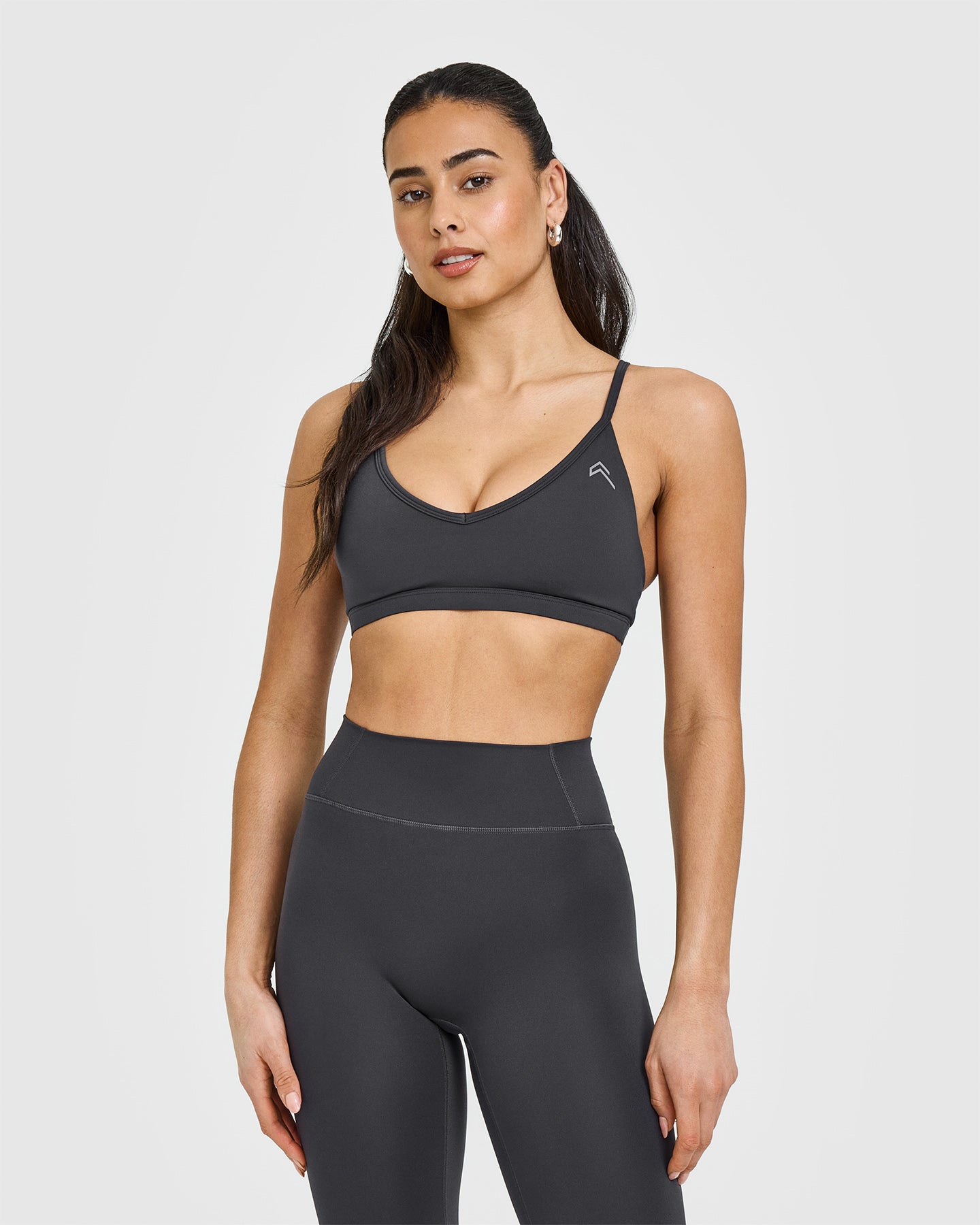 Timeless Strappy Bralette in Coal Black | Comfortable Wireless Lace Bralette for Women | Perfect for Layering, Yoga & Everyday Wear