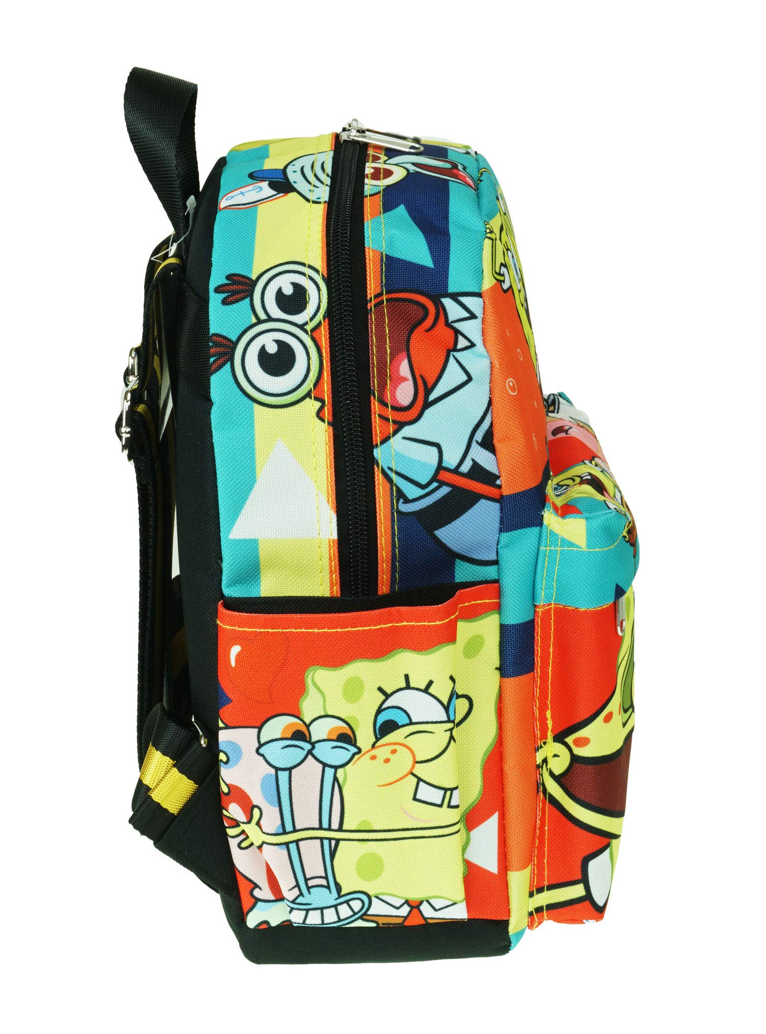 SpongeBob SquarePants 12-Inch Deluxe Backpack for Kids - Medium Size All Over Print School Bag (A21272) | Perfect for School, Travel & Daily Use