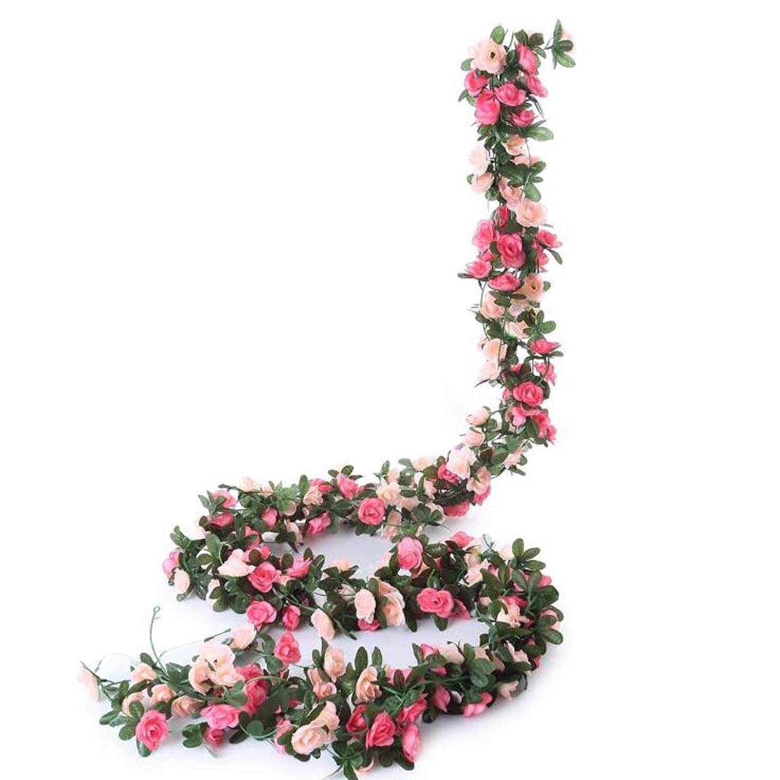 Rattan Flower Decor - Artificial Shatterproof Garden Ornaments for Patio, Lawn & Home Decoration | Perfect for Outdoor & Indoor Floral Scenes